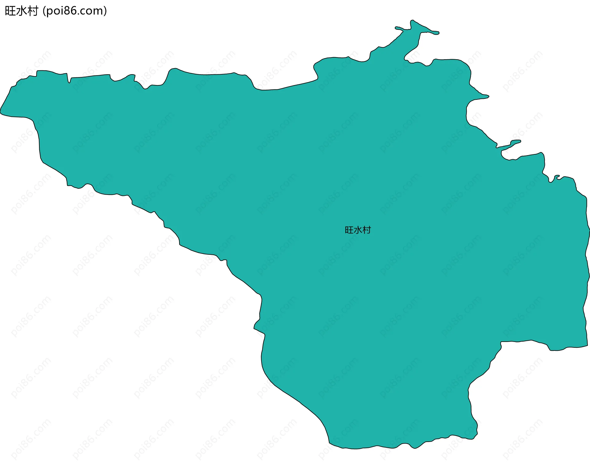 旺水村边界地图