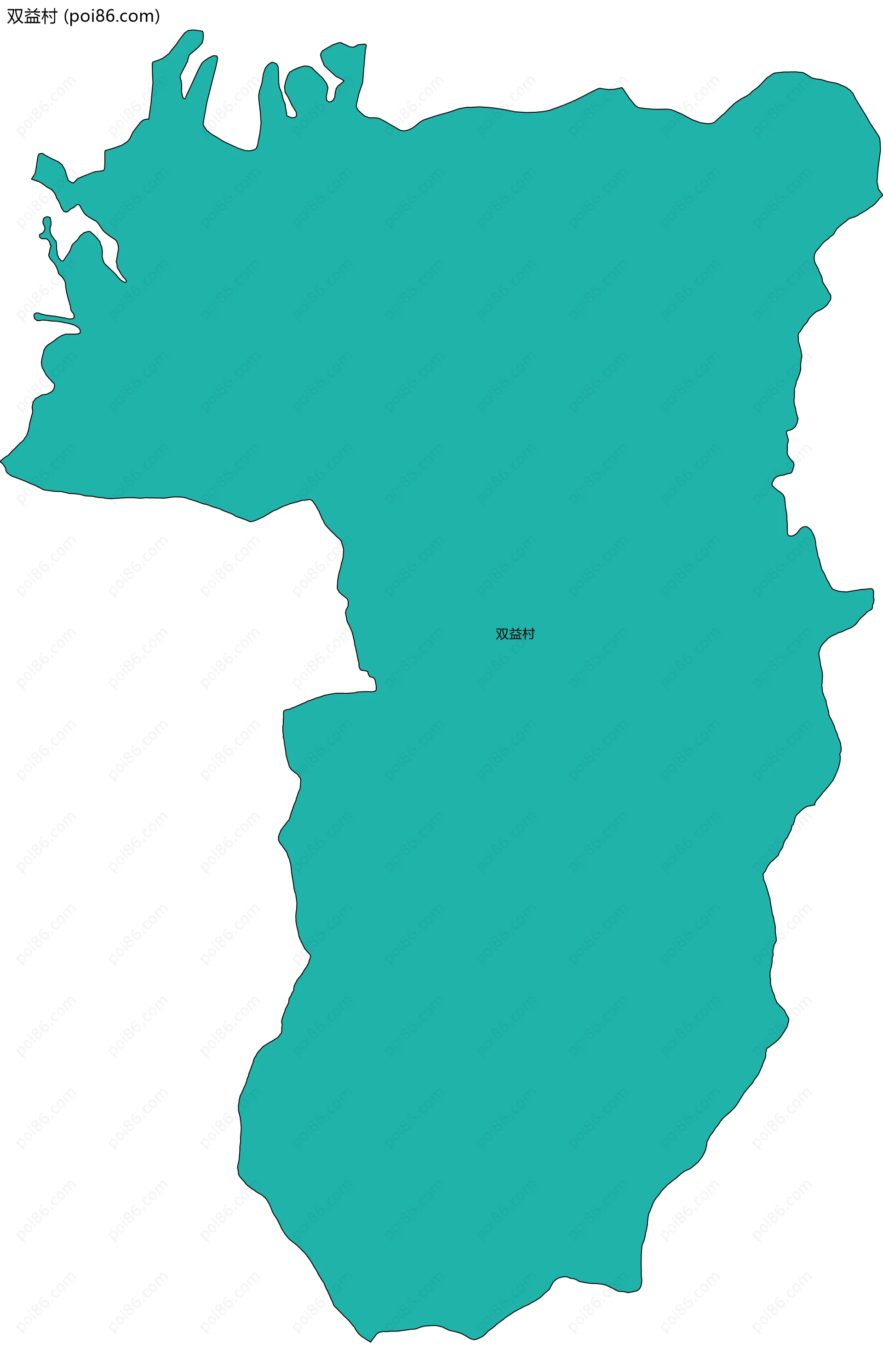 双益村边界地图