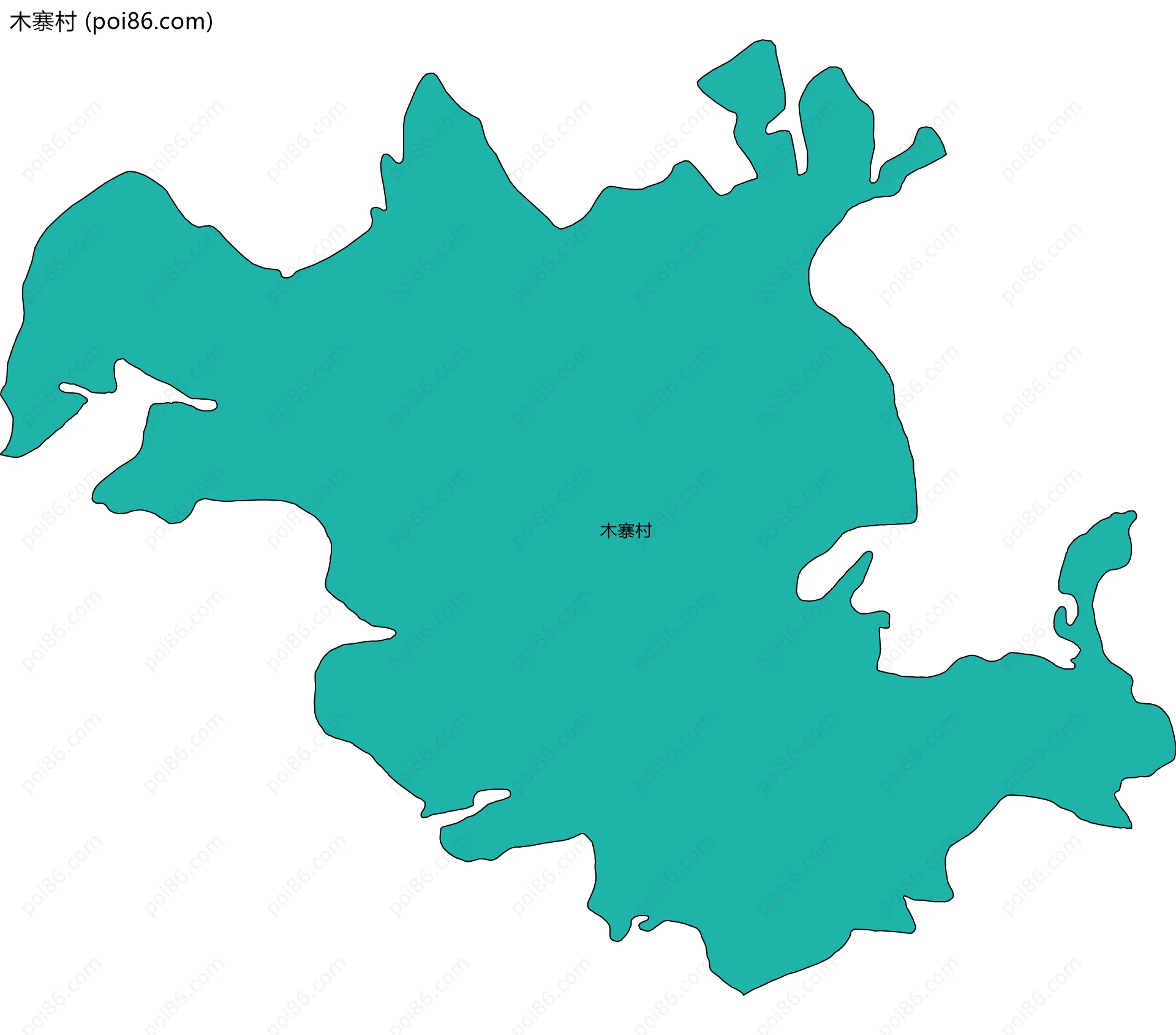 木寨村边界地图