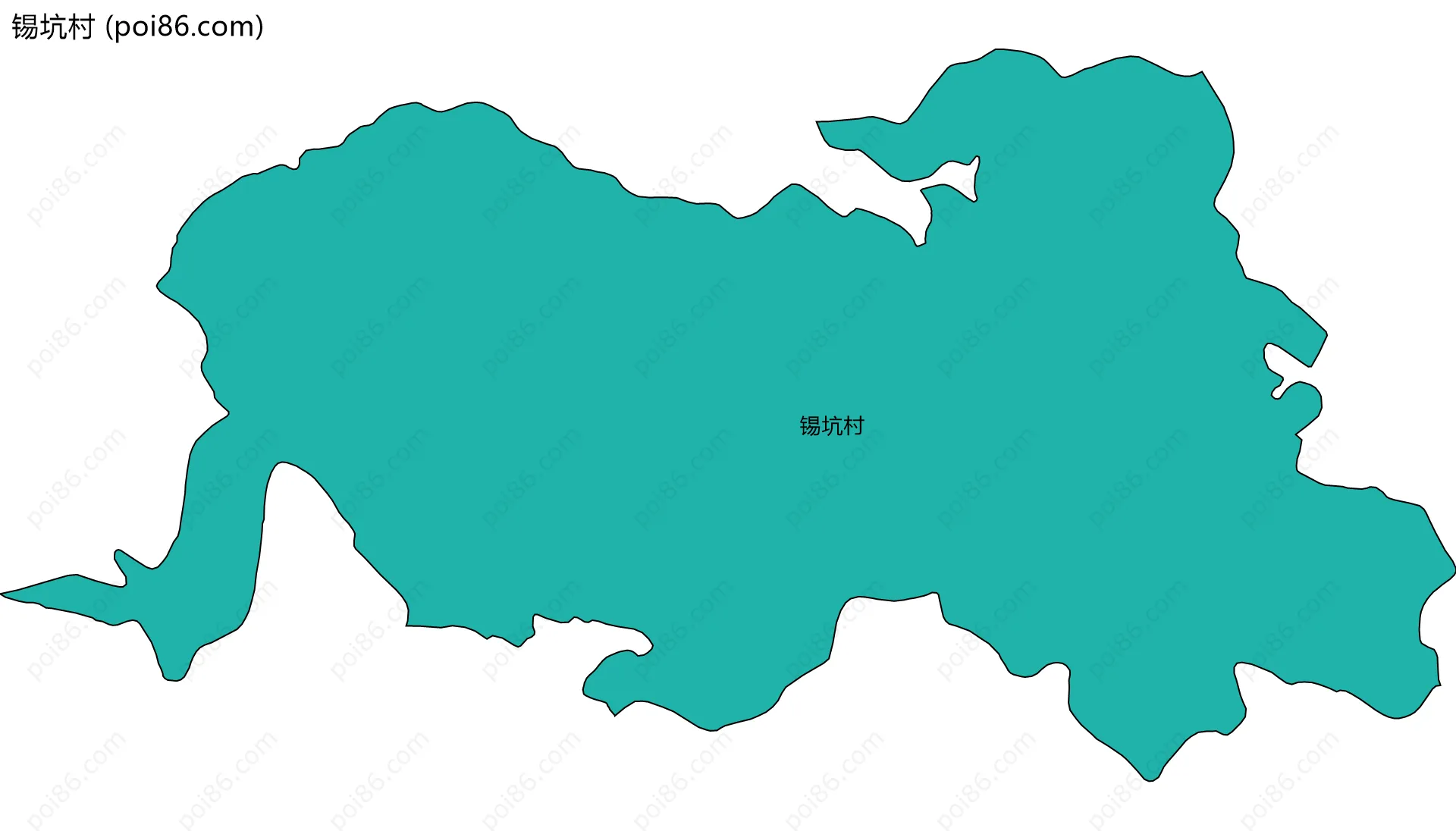 锡坑村边界地图