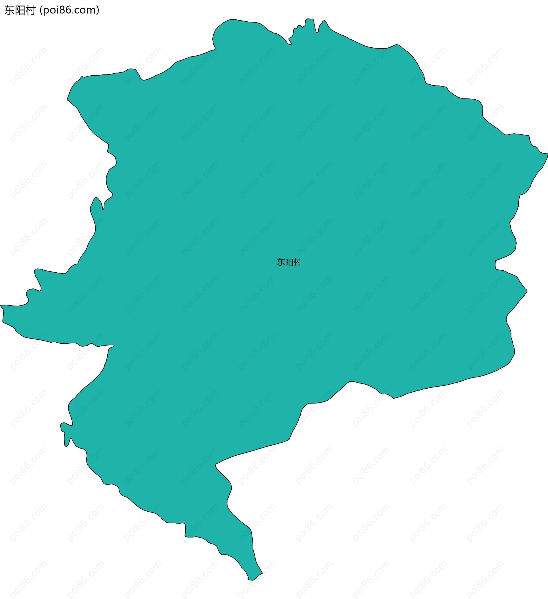 东阳村边界地图