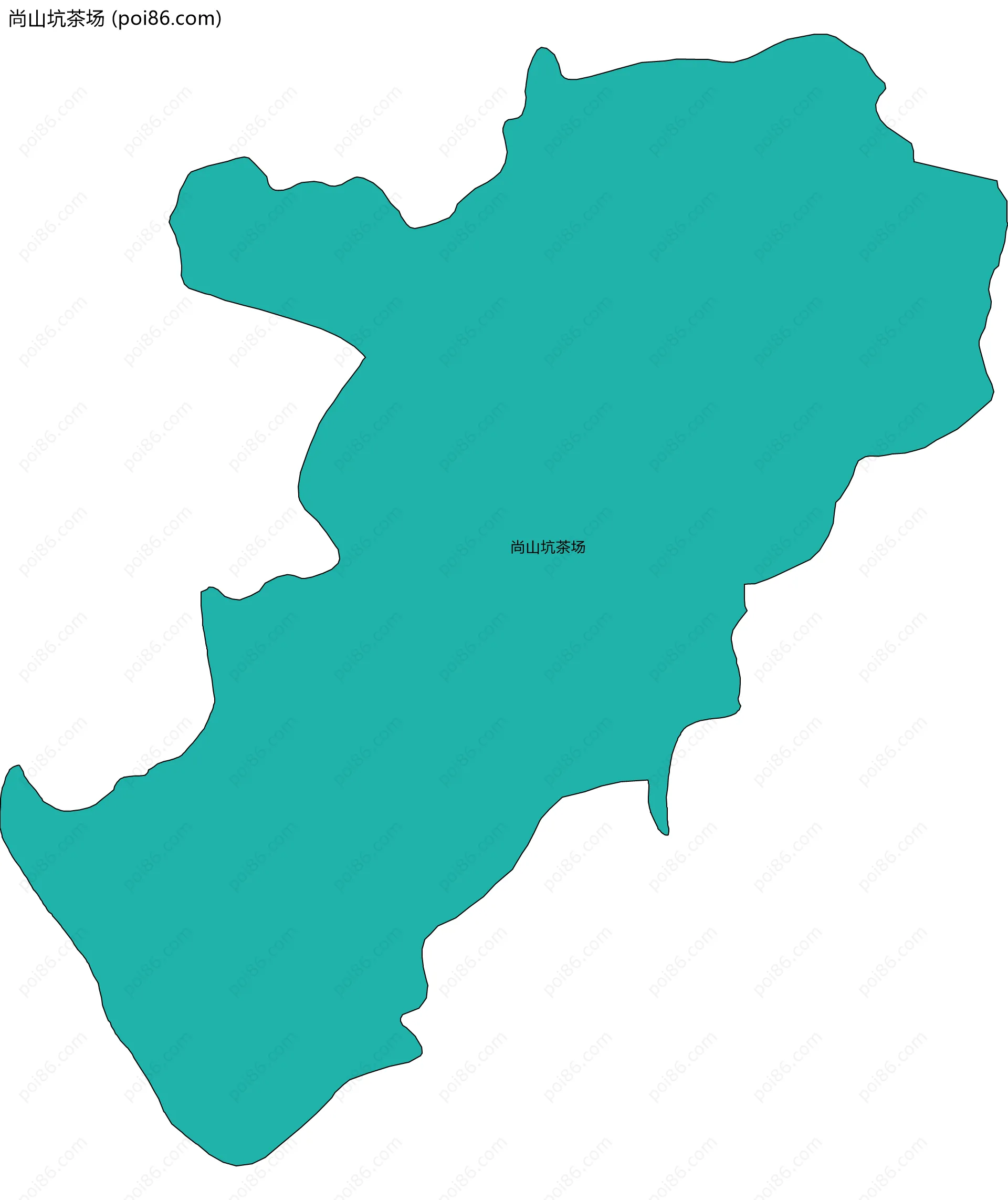 尚山坑茶场边界地图