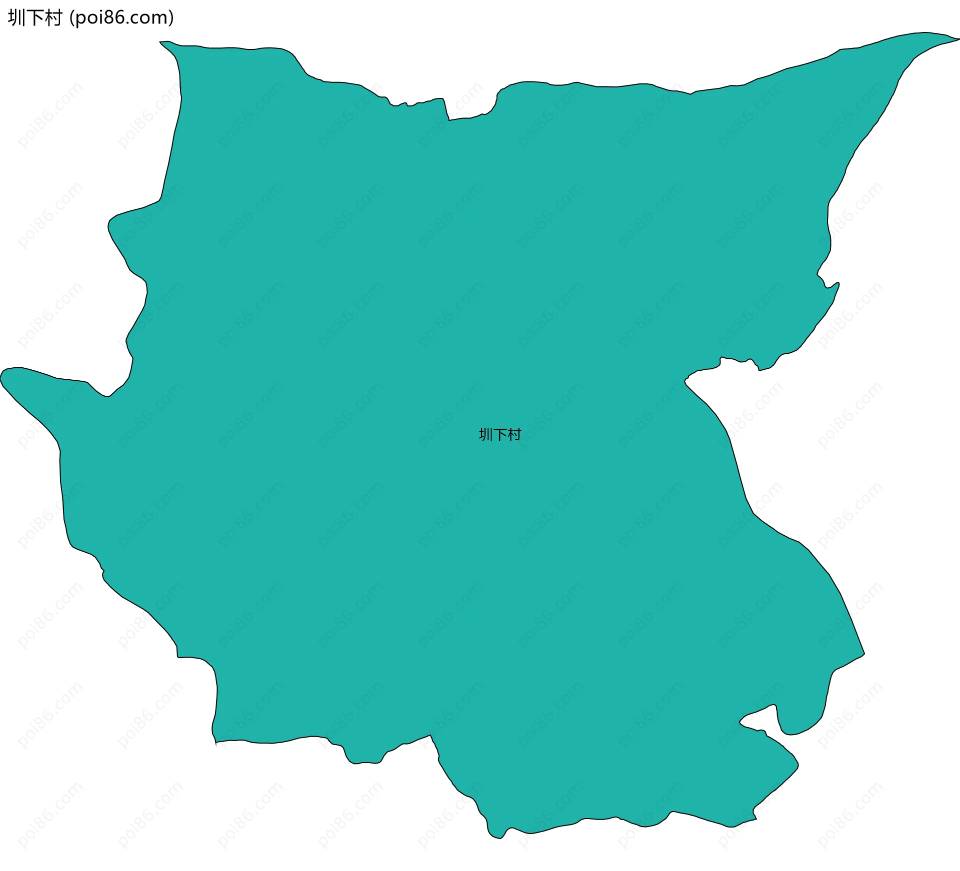 圳下村边界地图