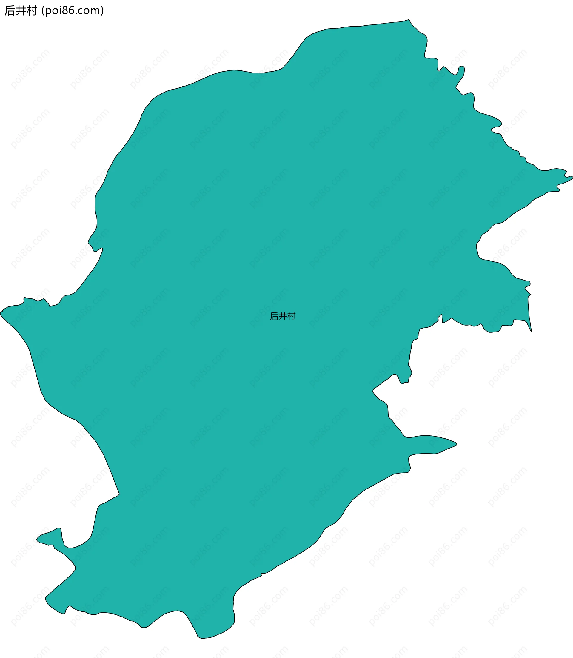 后井村边界地图