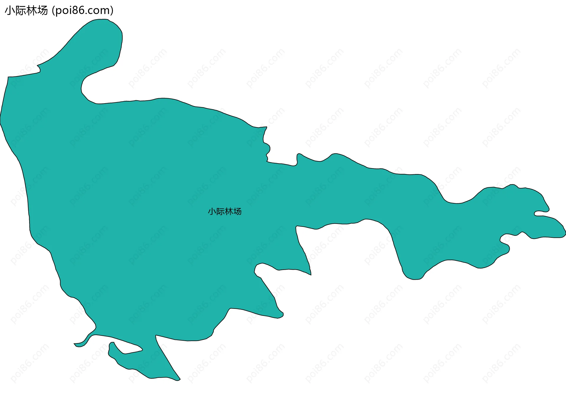 小际林场边界地图
