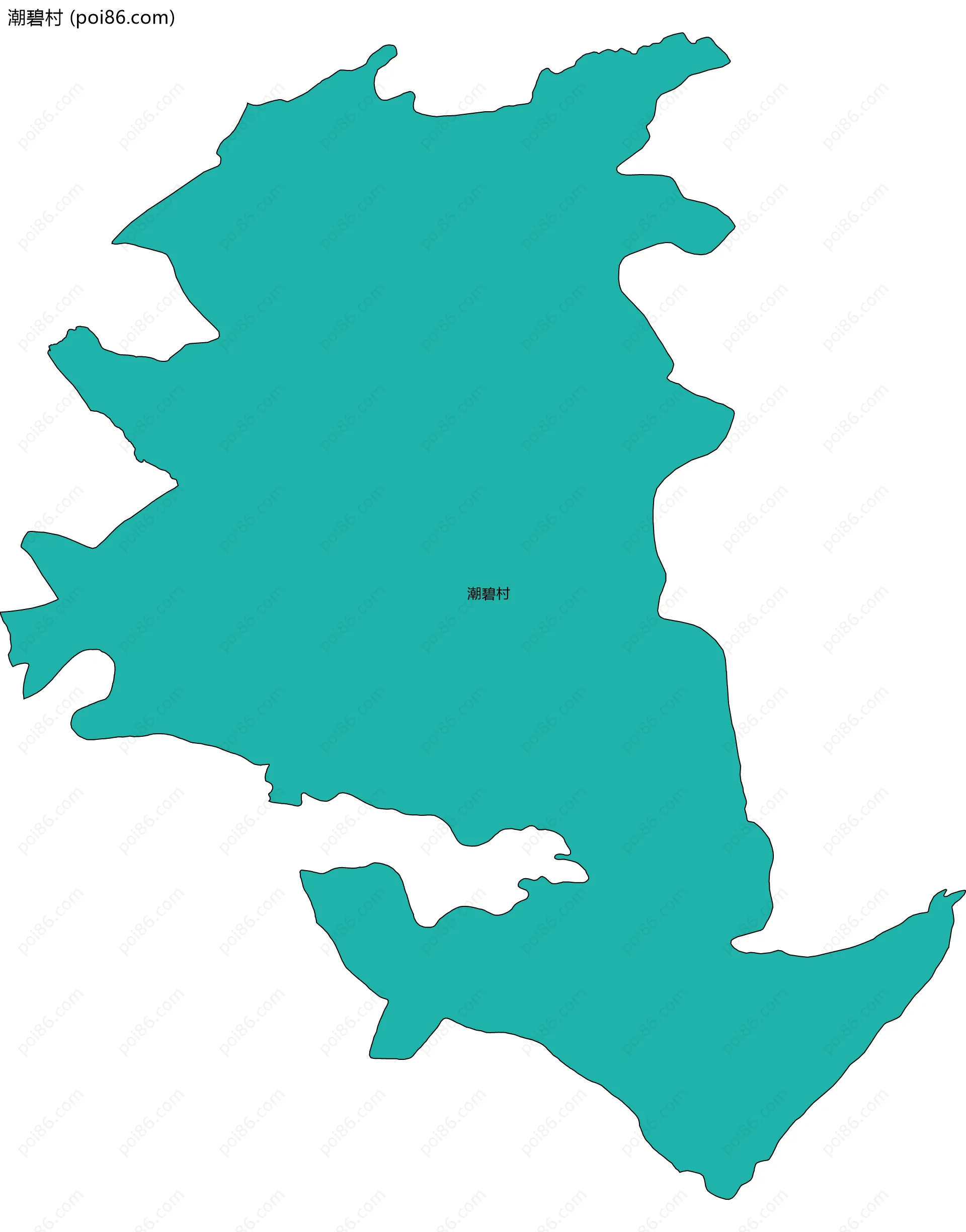 潮碧村边界地图