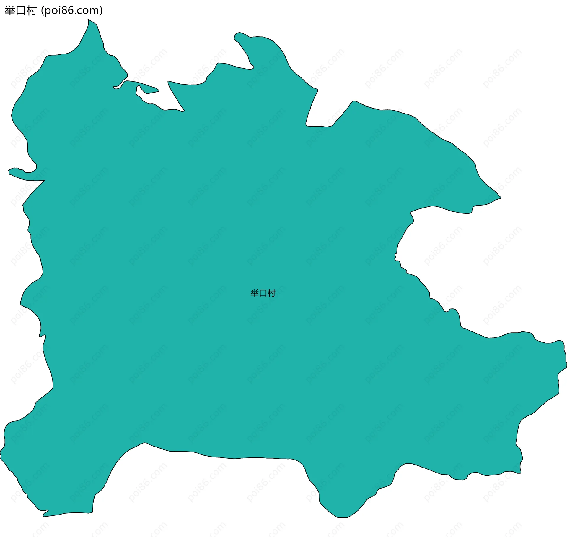 举口村边界地图