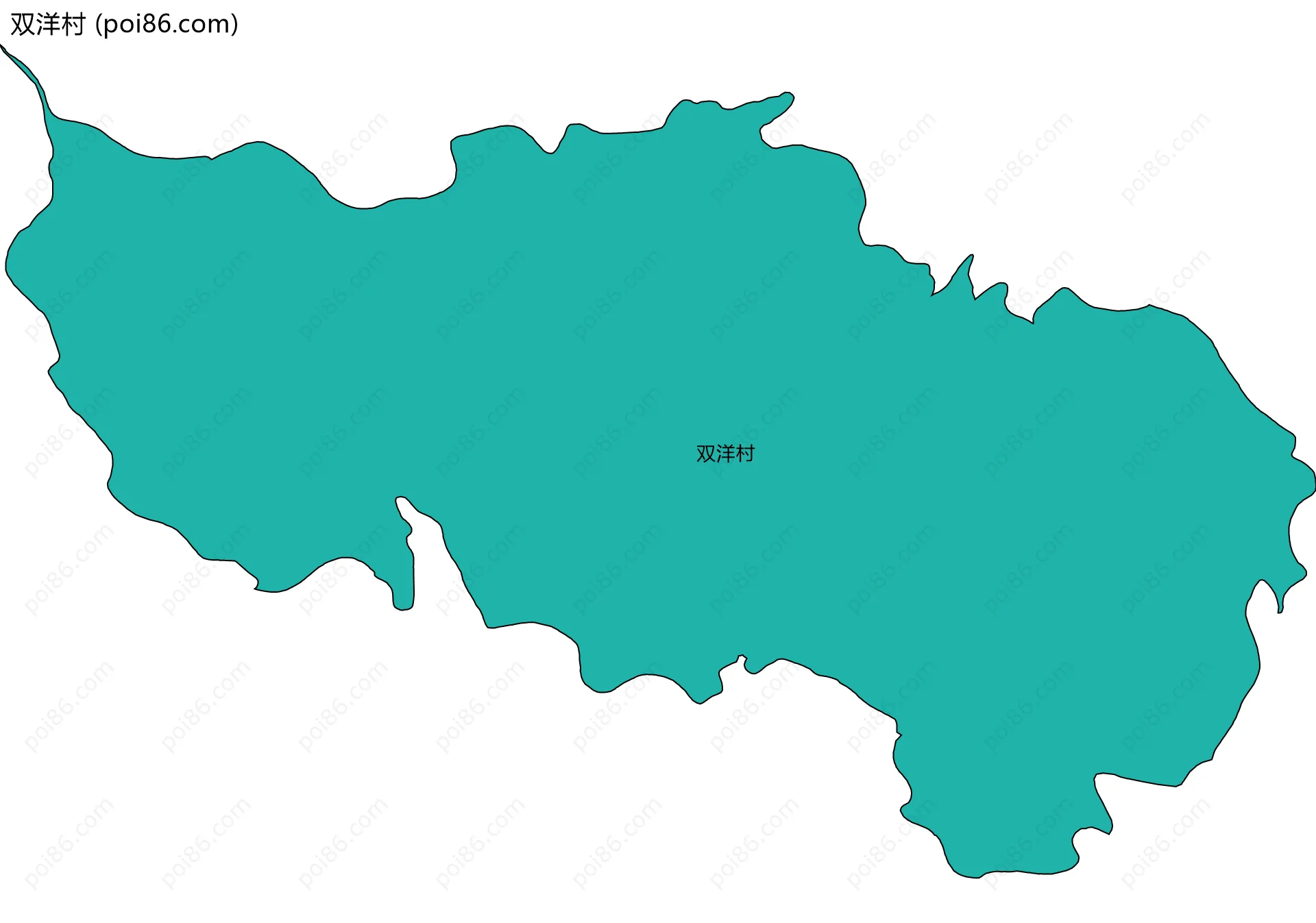 双洋村边界地图
