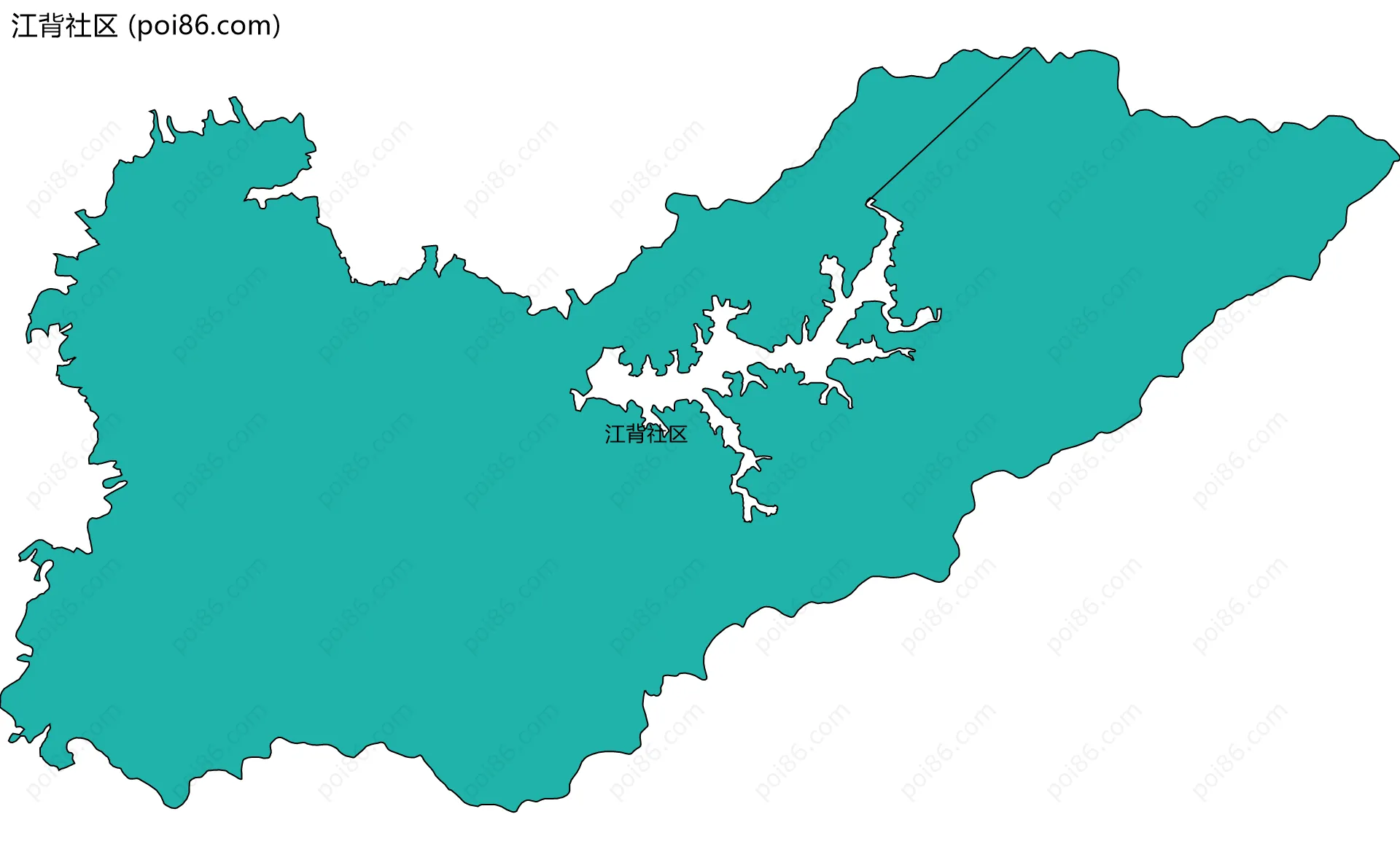 江背社区边界地图
