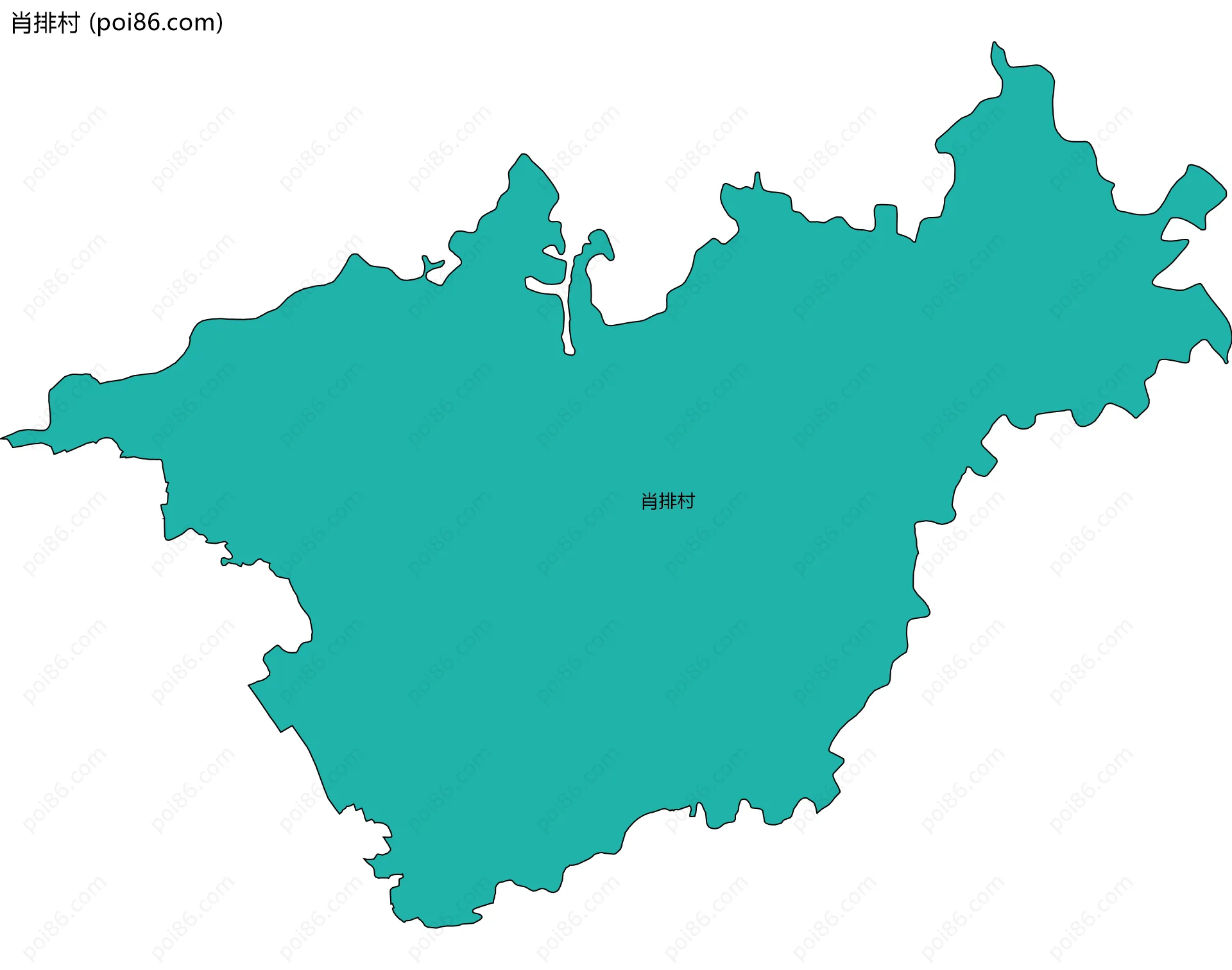 肖排村边界地图