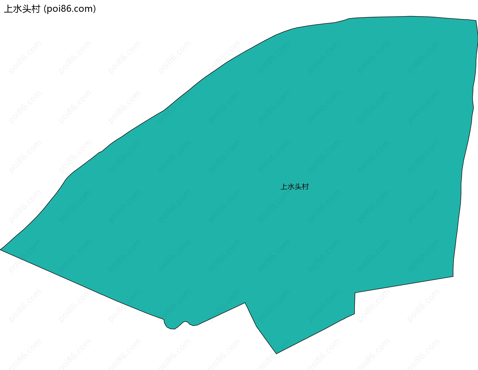 上水头村边界地图
