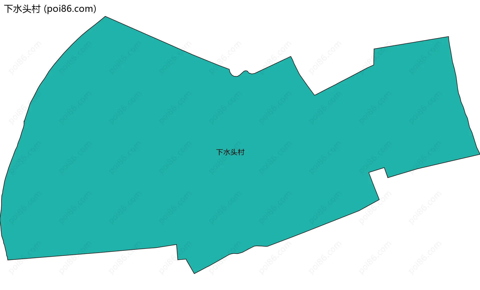 下水头村边界地图