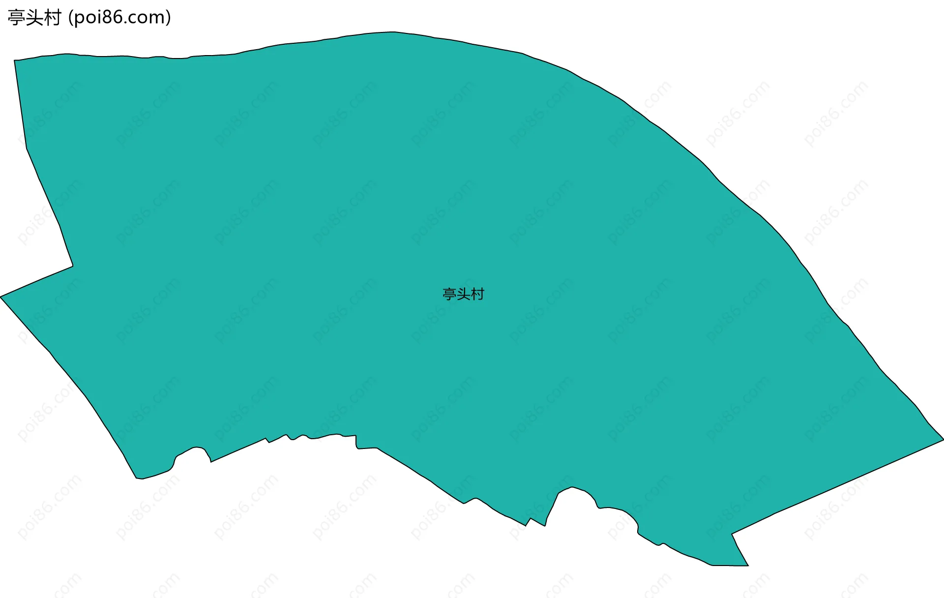 亭头村边界地图