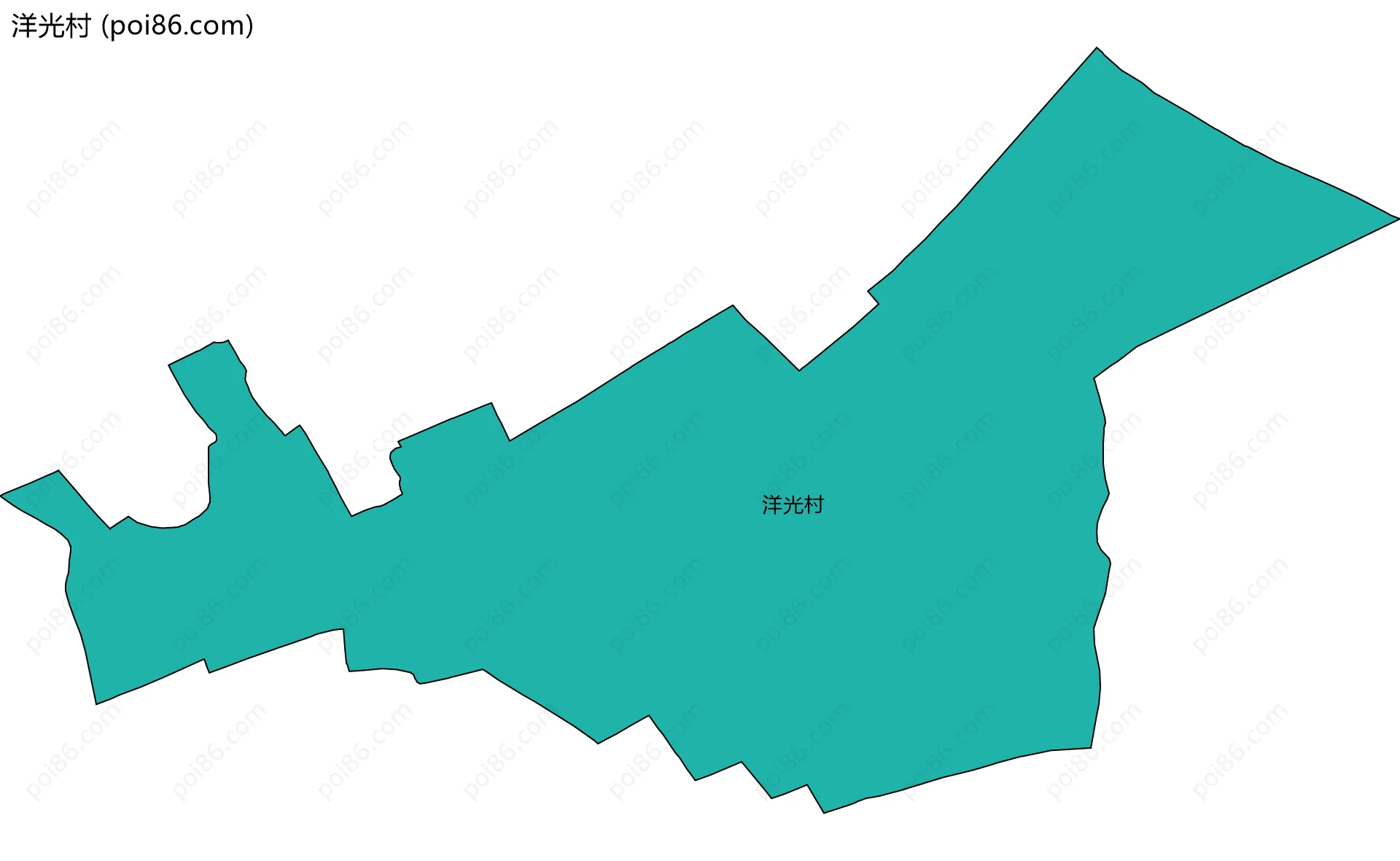 洋光村边界地图