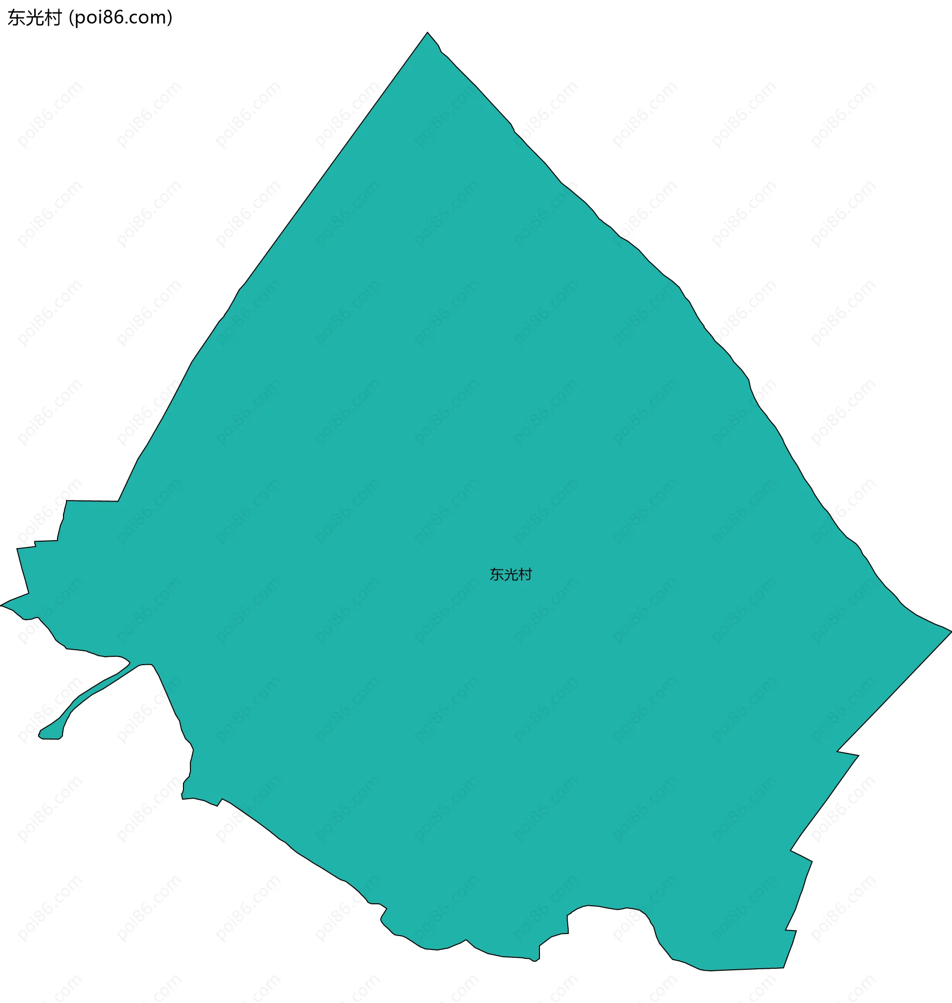 东光村边界地图