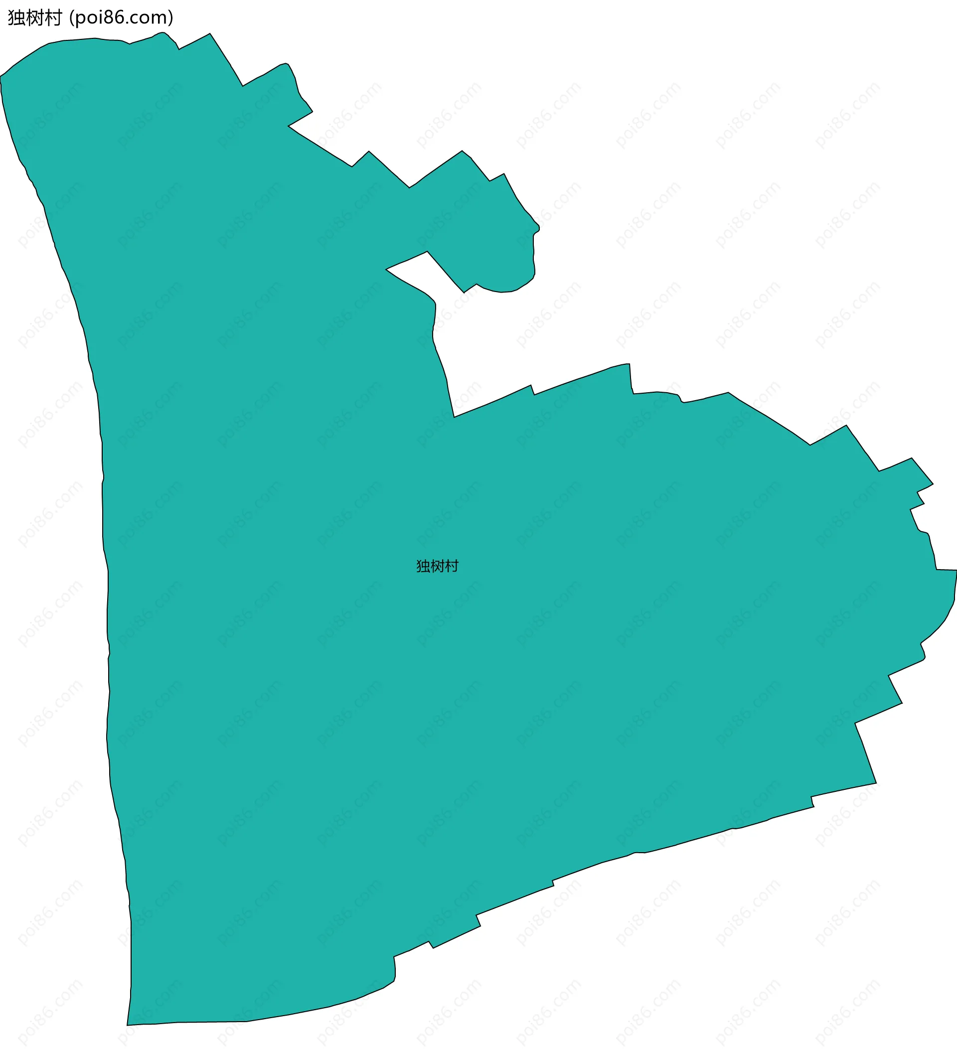 独树村边界地图