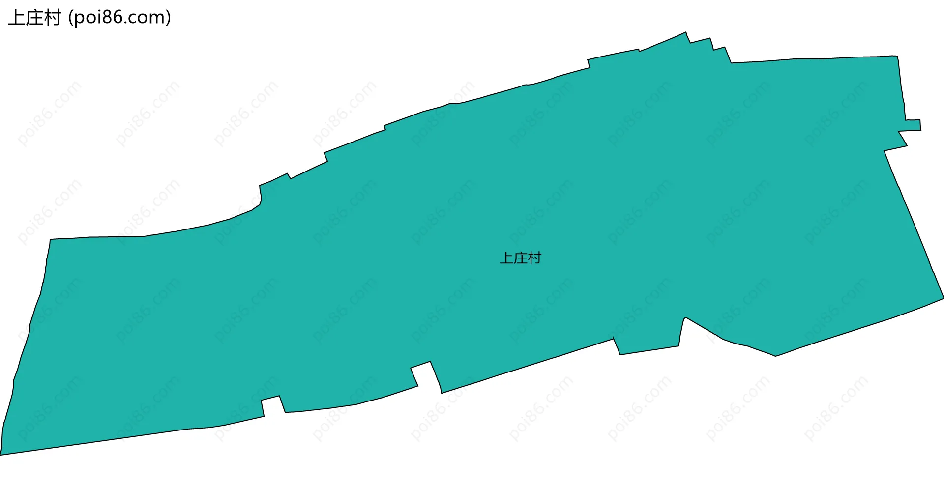 上庄村边界地图
