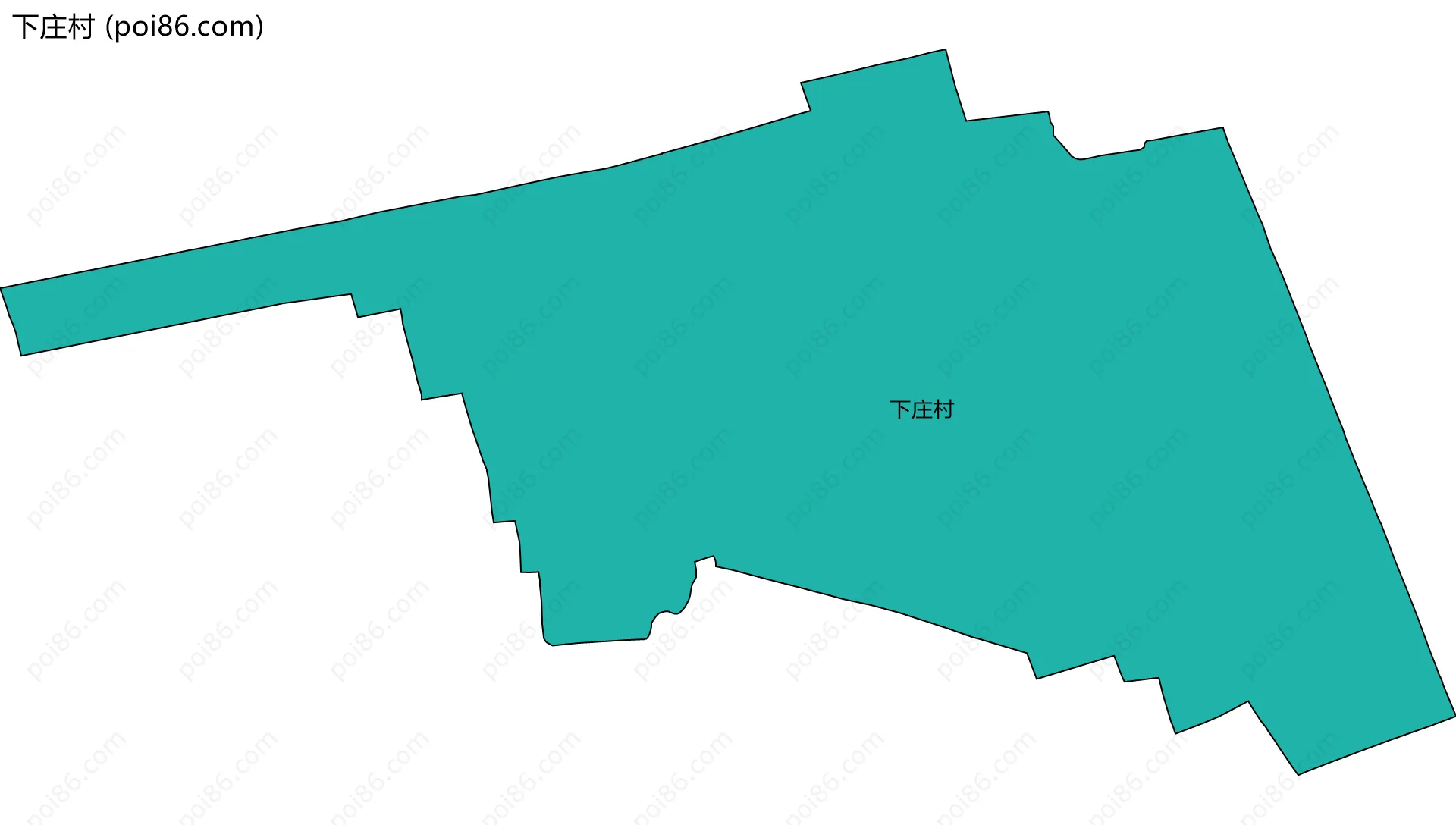 下庄村边界地图