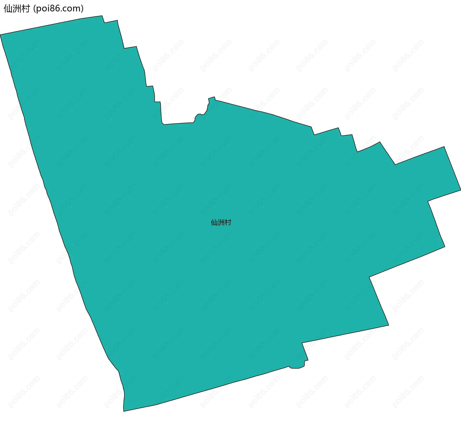 仙洲村边界地图