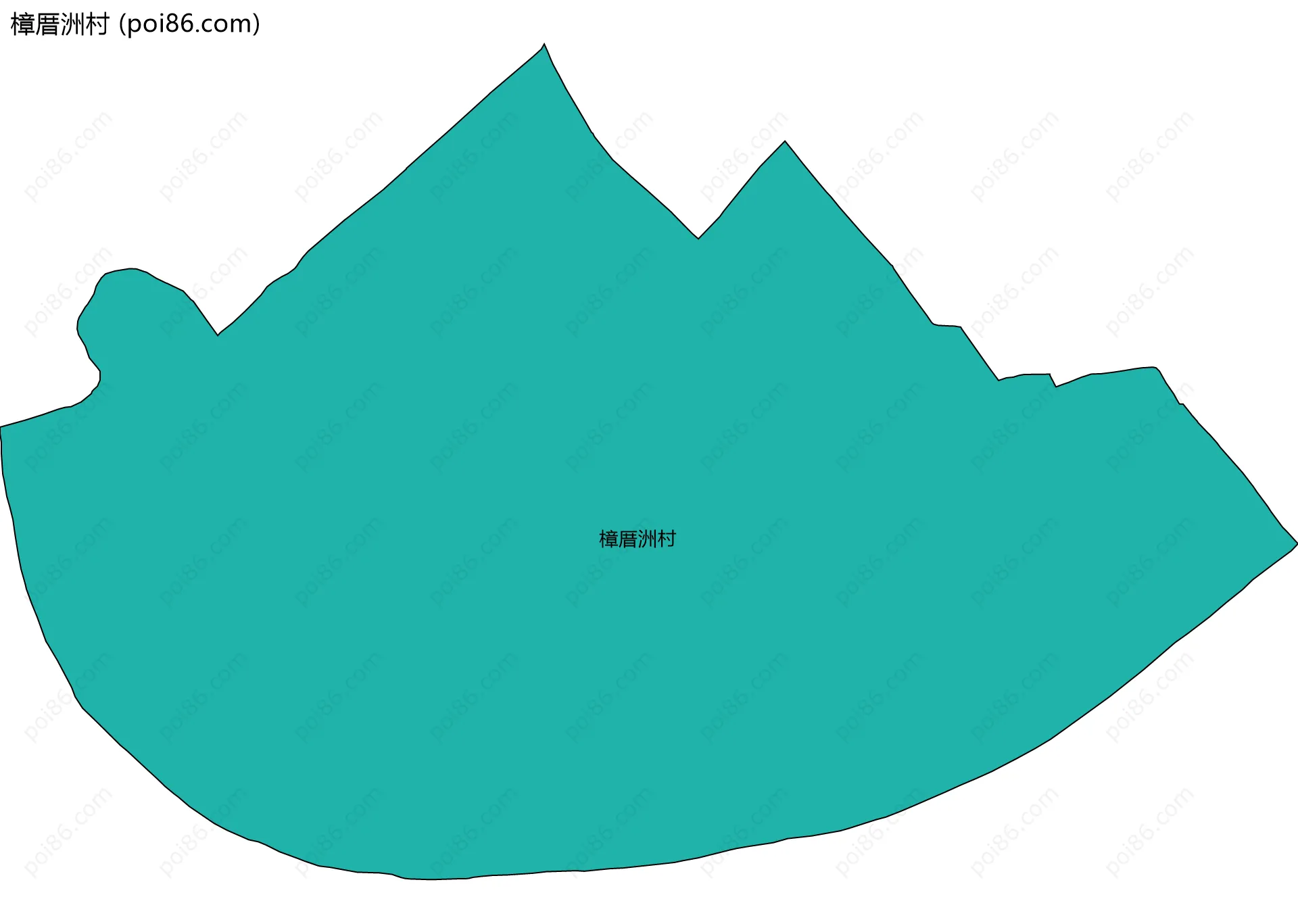 樟厝洲村边界地图
