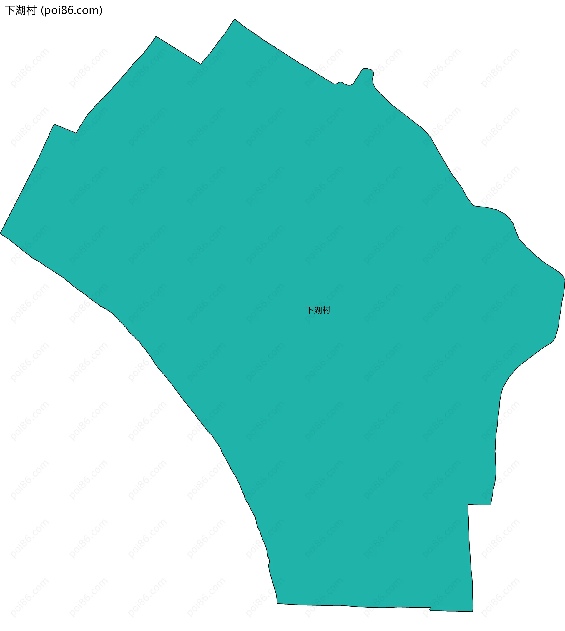 下湖村边界地图