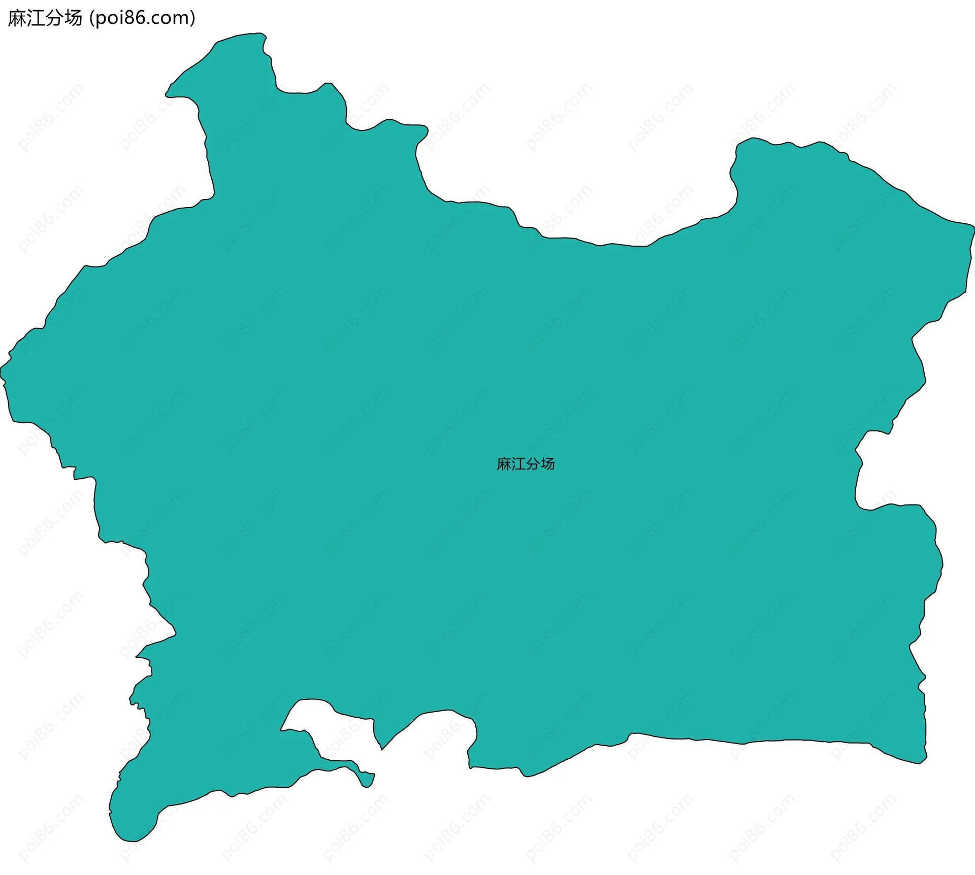 麻江分场边界地图
