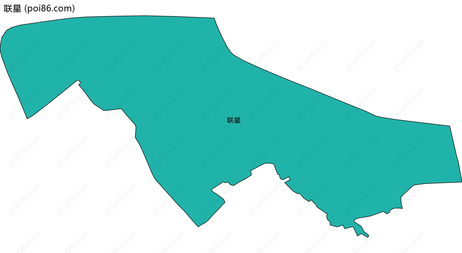 联星边界地图