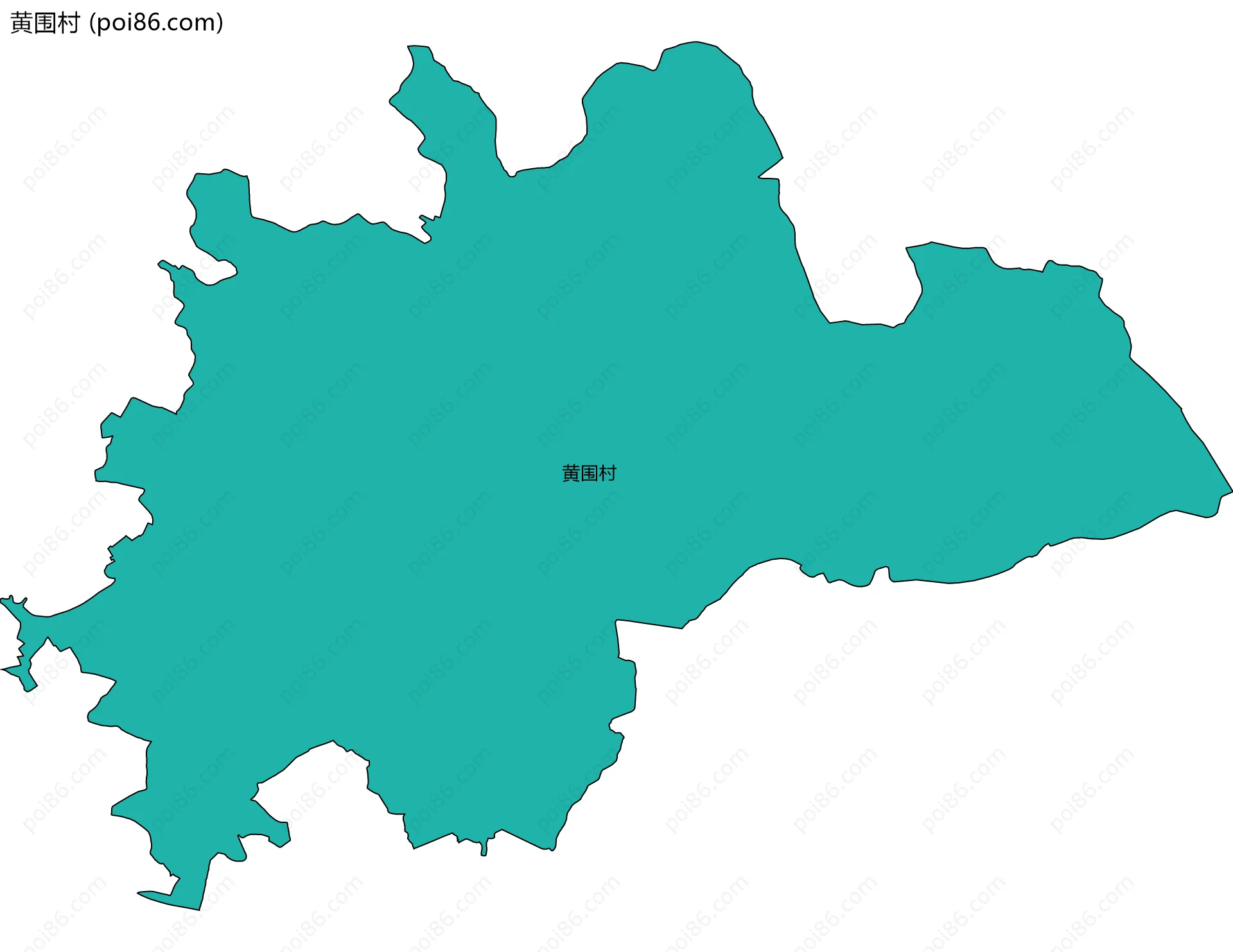 黄围村边界地图