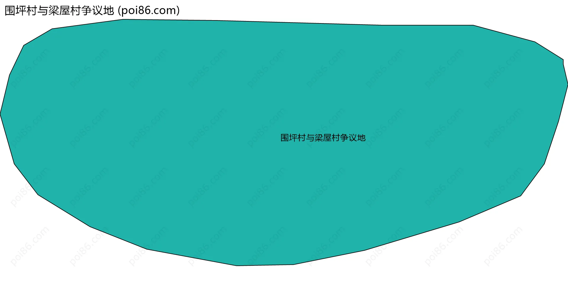 围坪村与梁屋村争议地边界地图