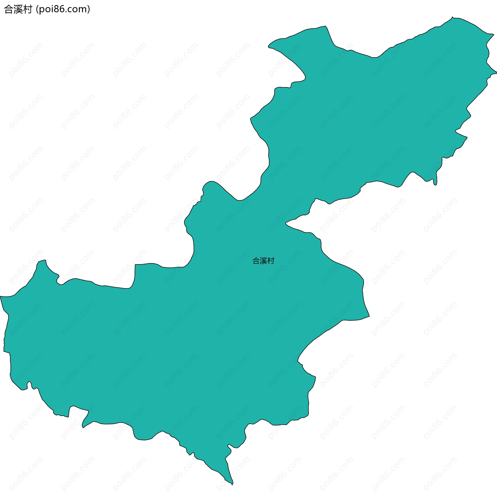 合溪村边界地图