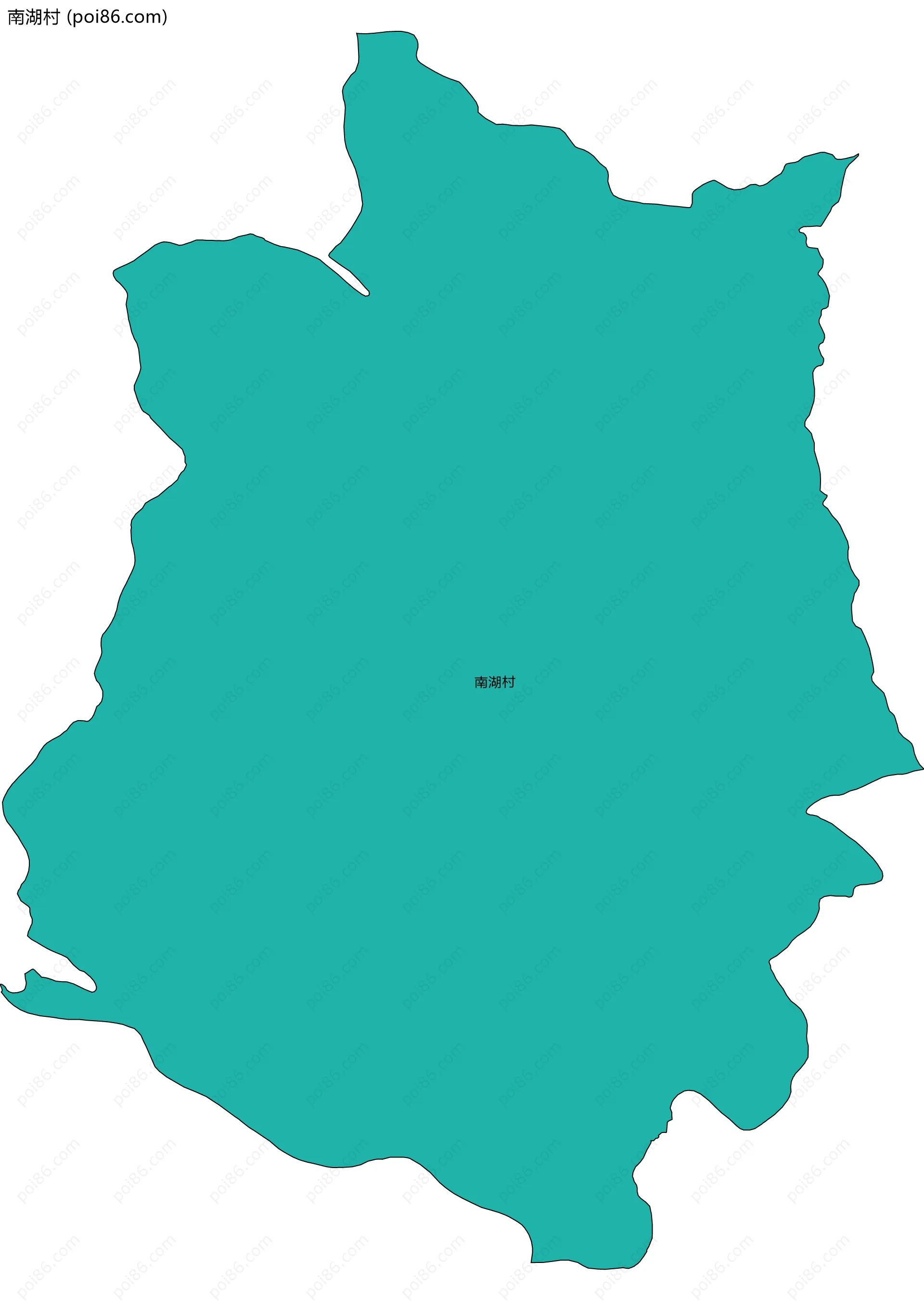 南湖村边界地图