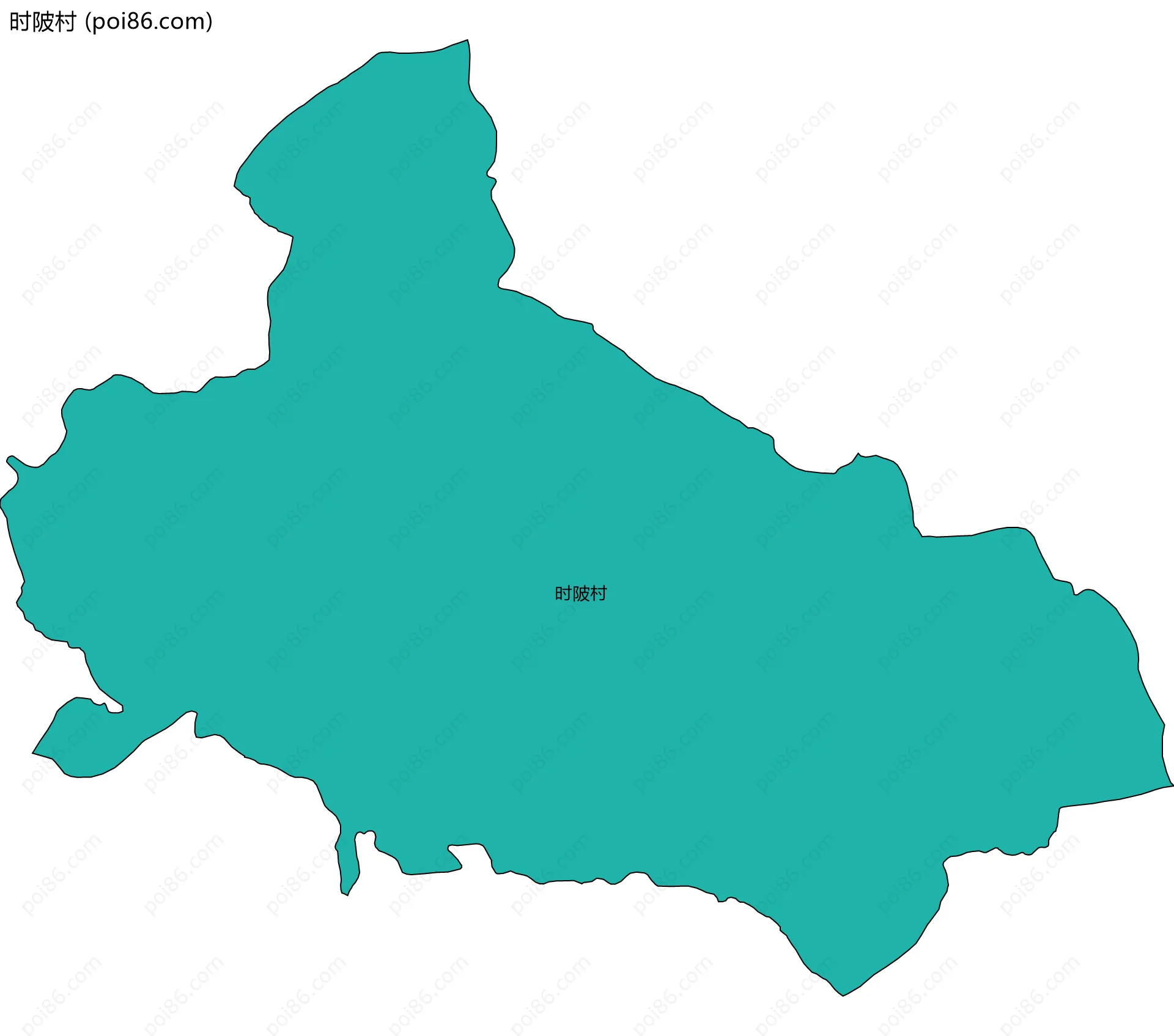 时陂村边界地图