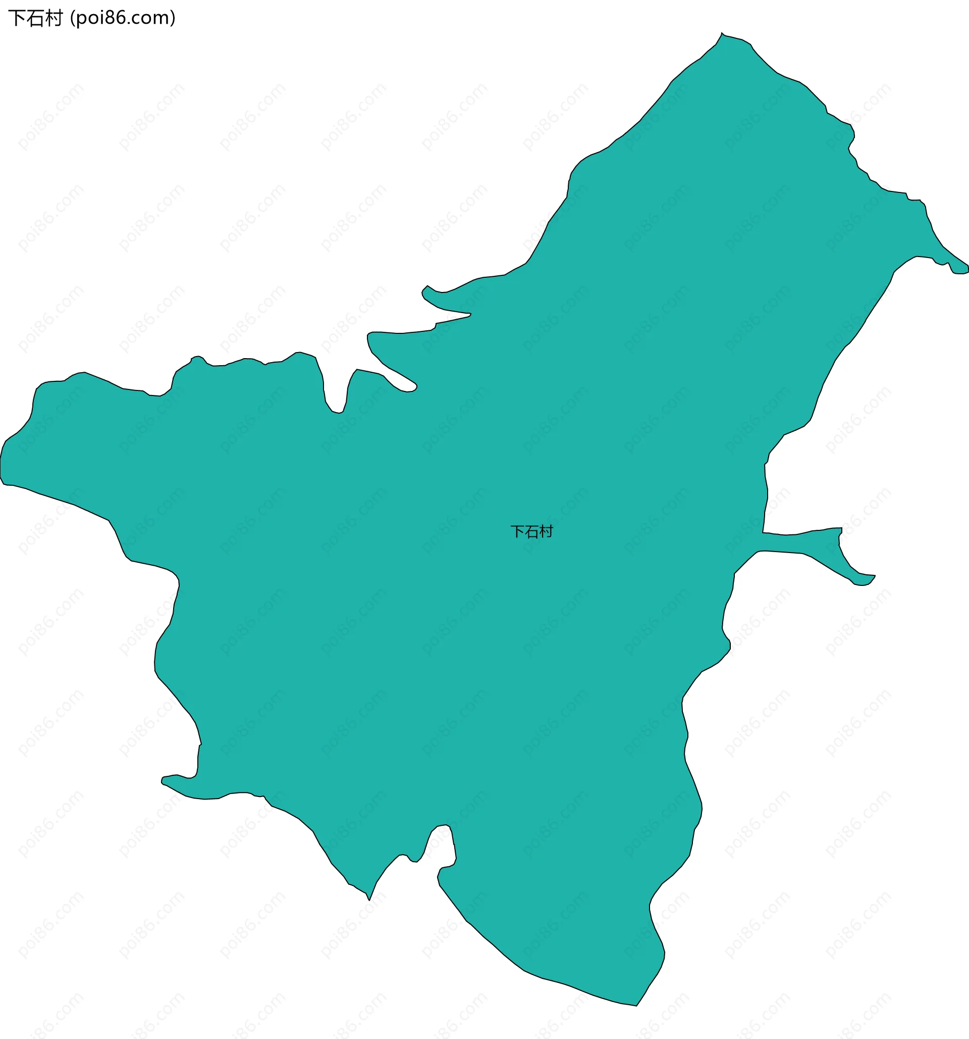 下石村边界地图