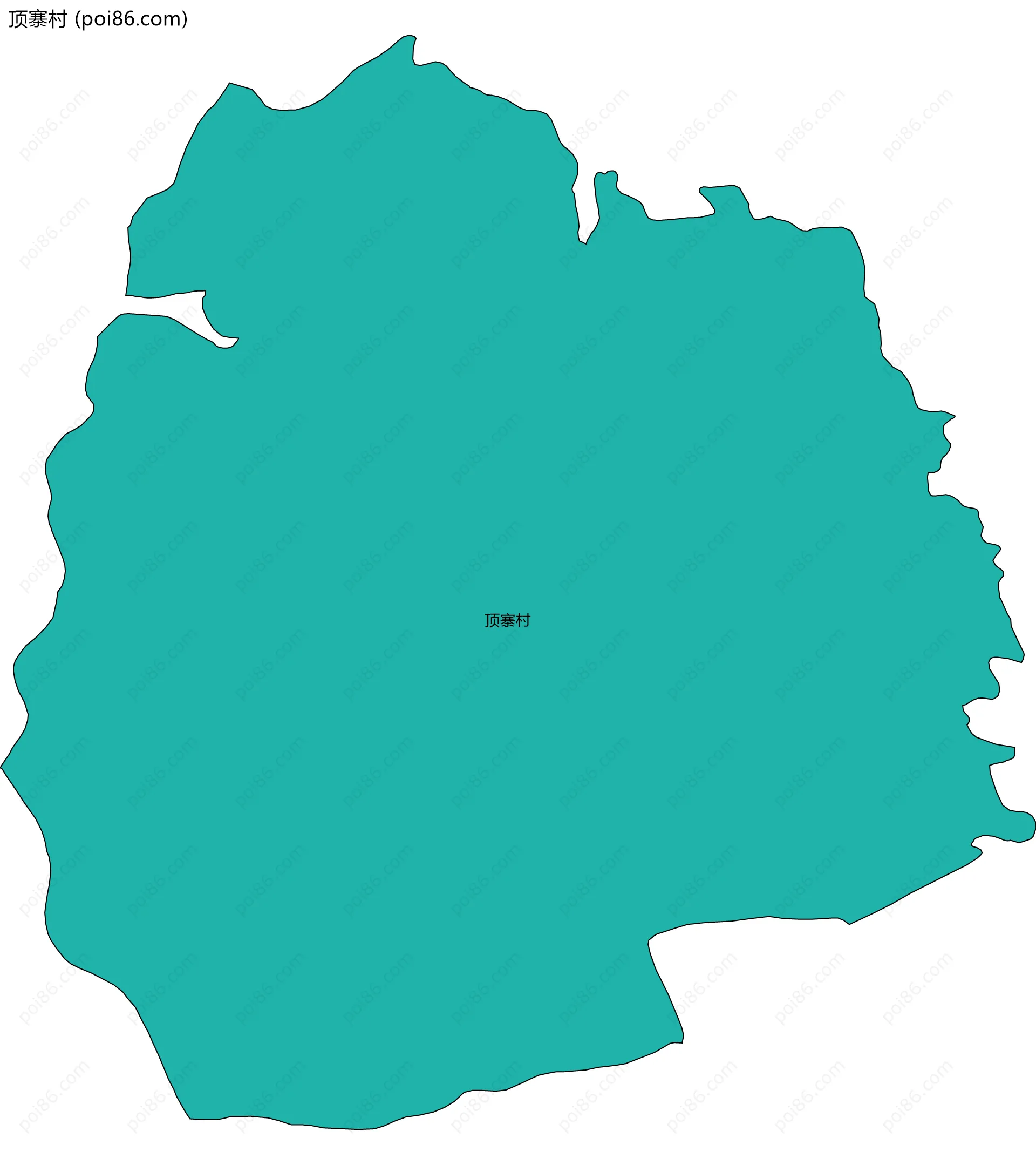 顶寨村边界地图