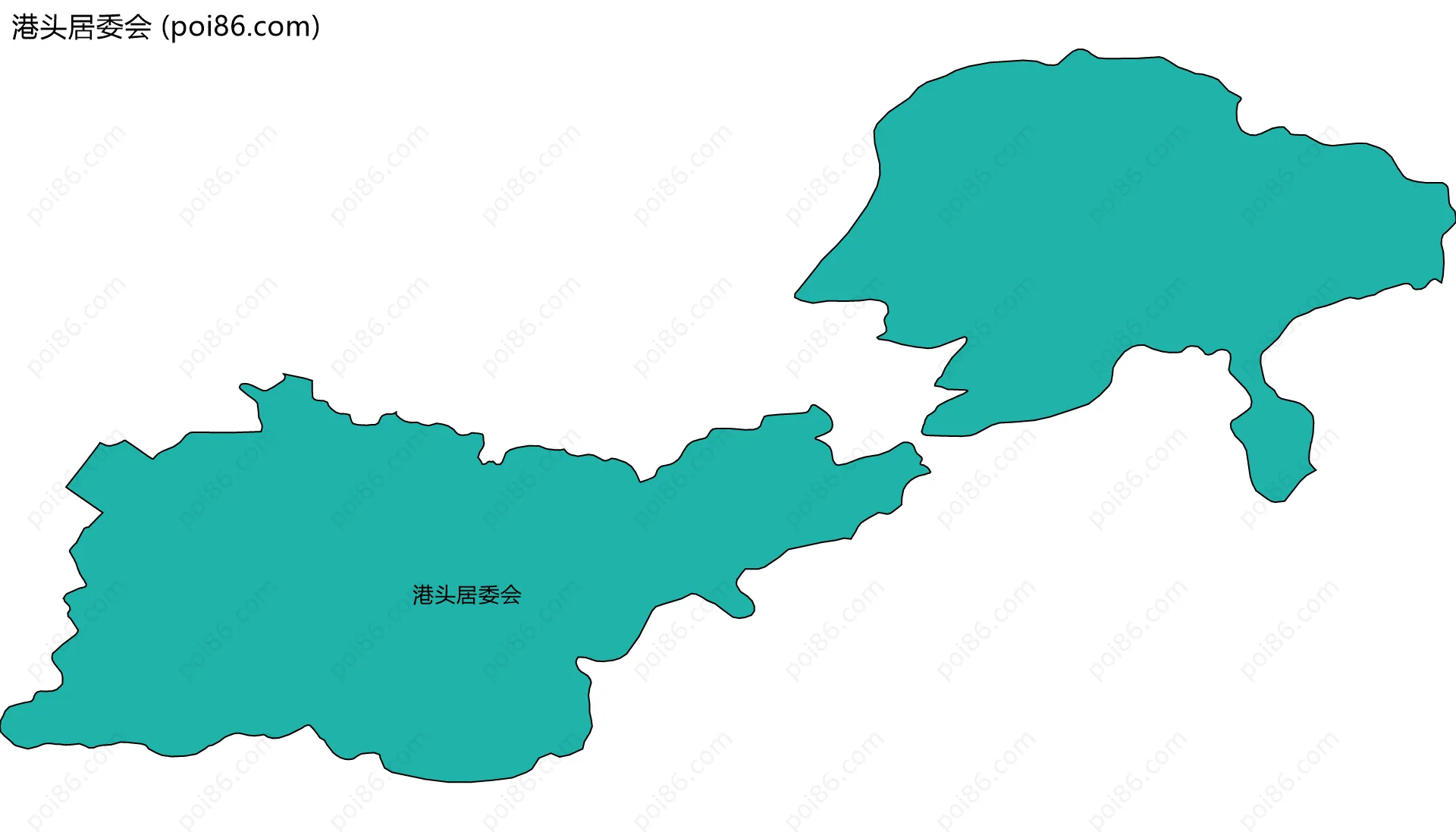 港头居委会边界地图