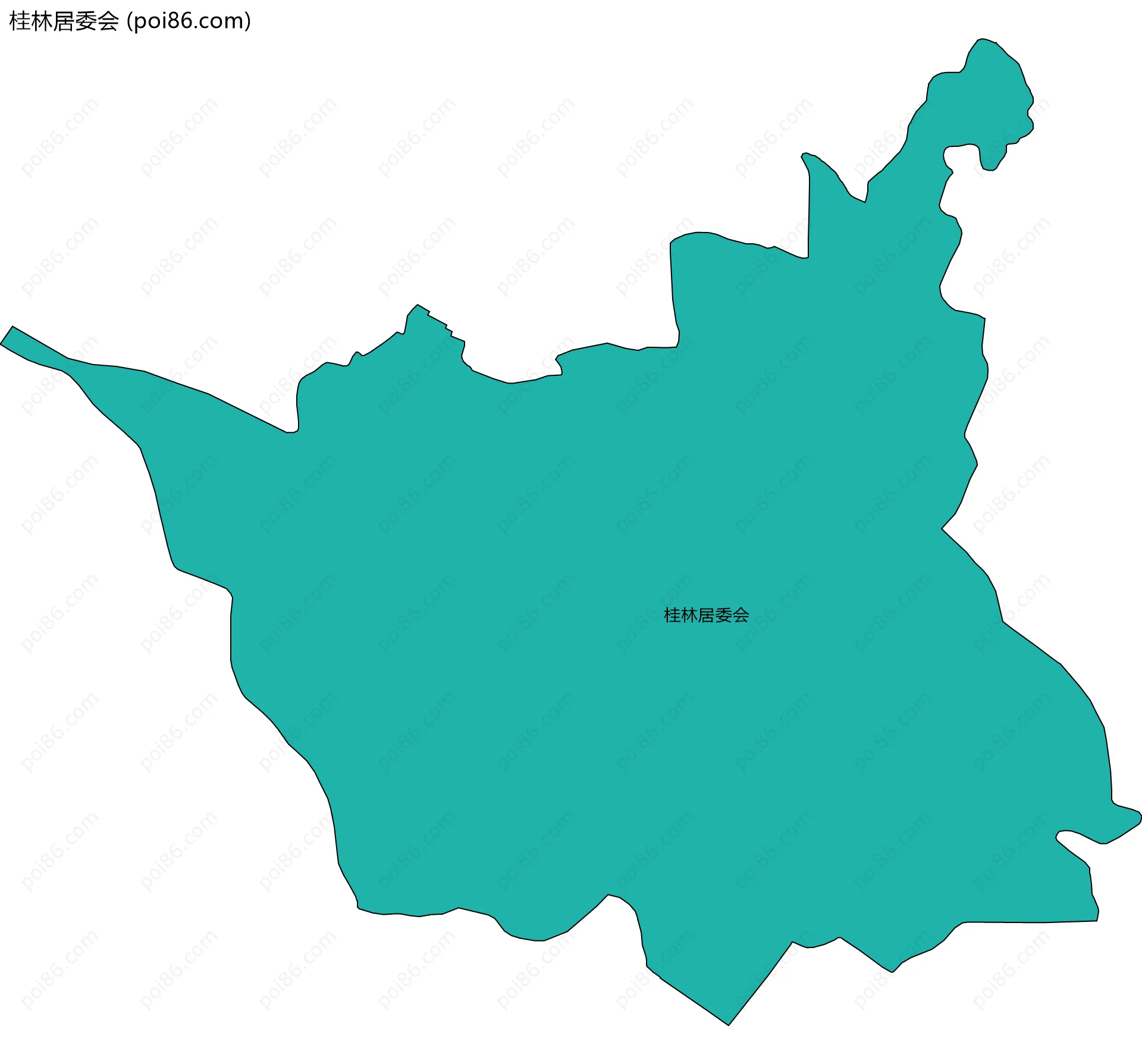 桂林居委会边界地图