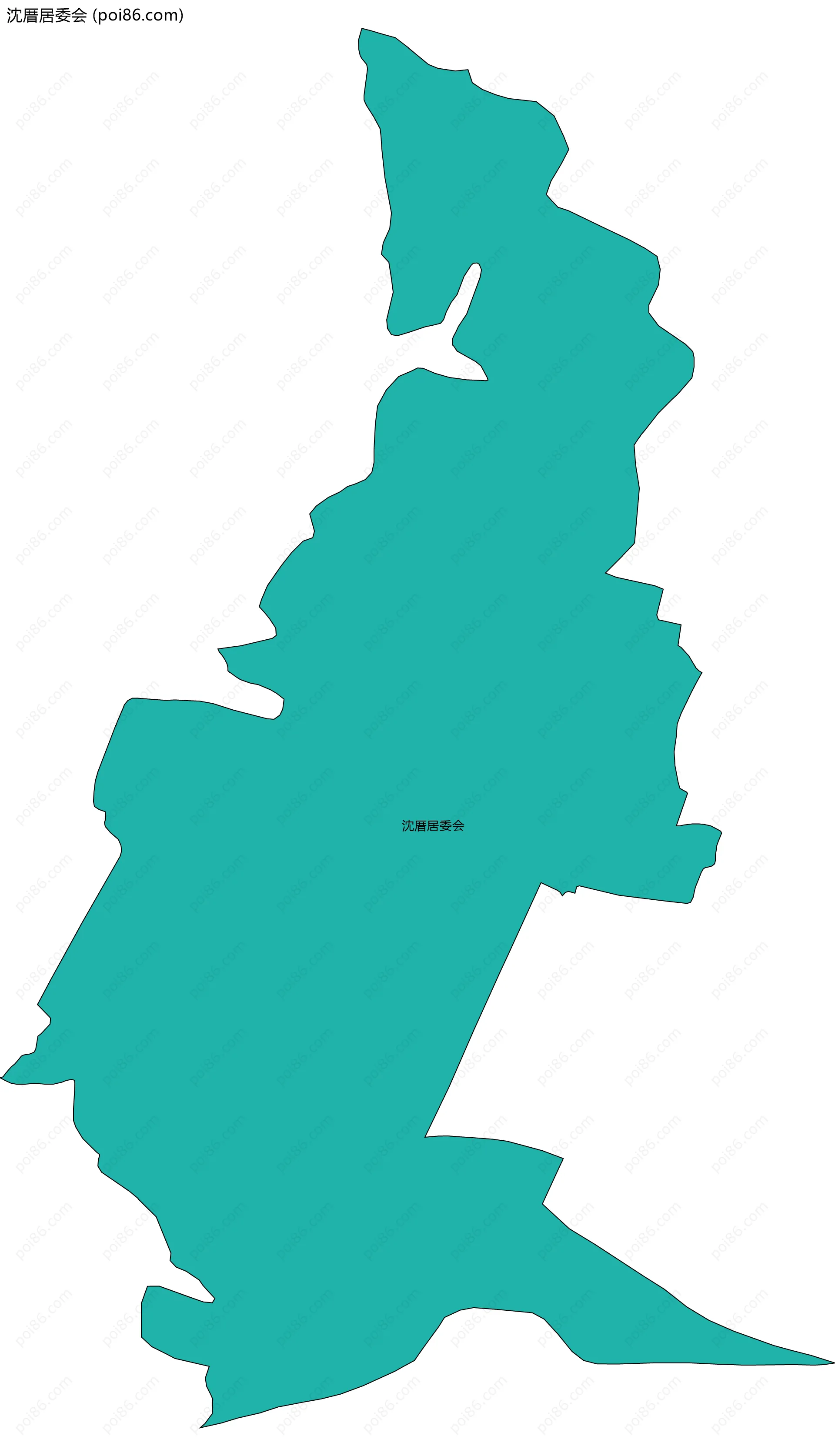 沈厝居委会边界地图