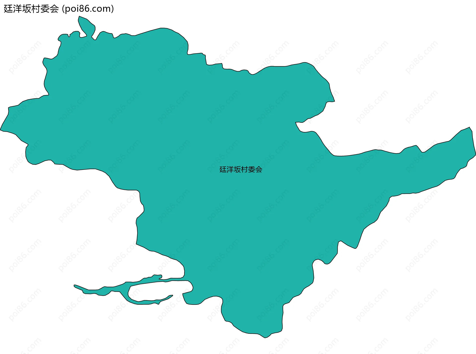 廷洋坂村委会边界地图