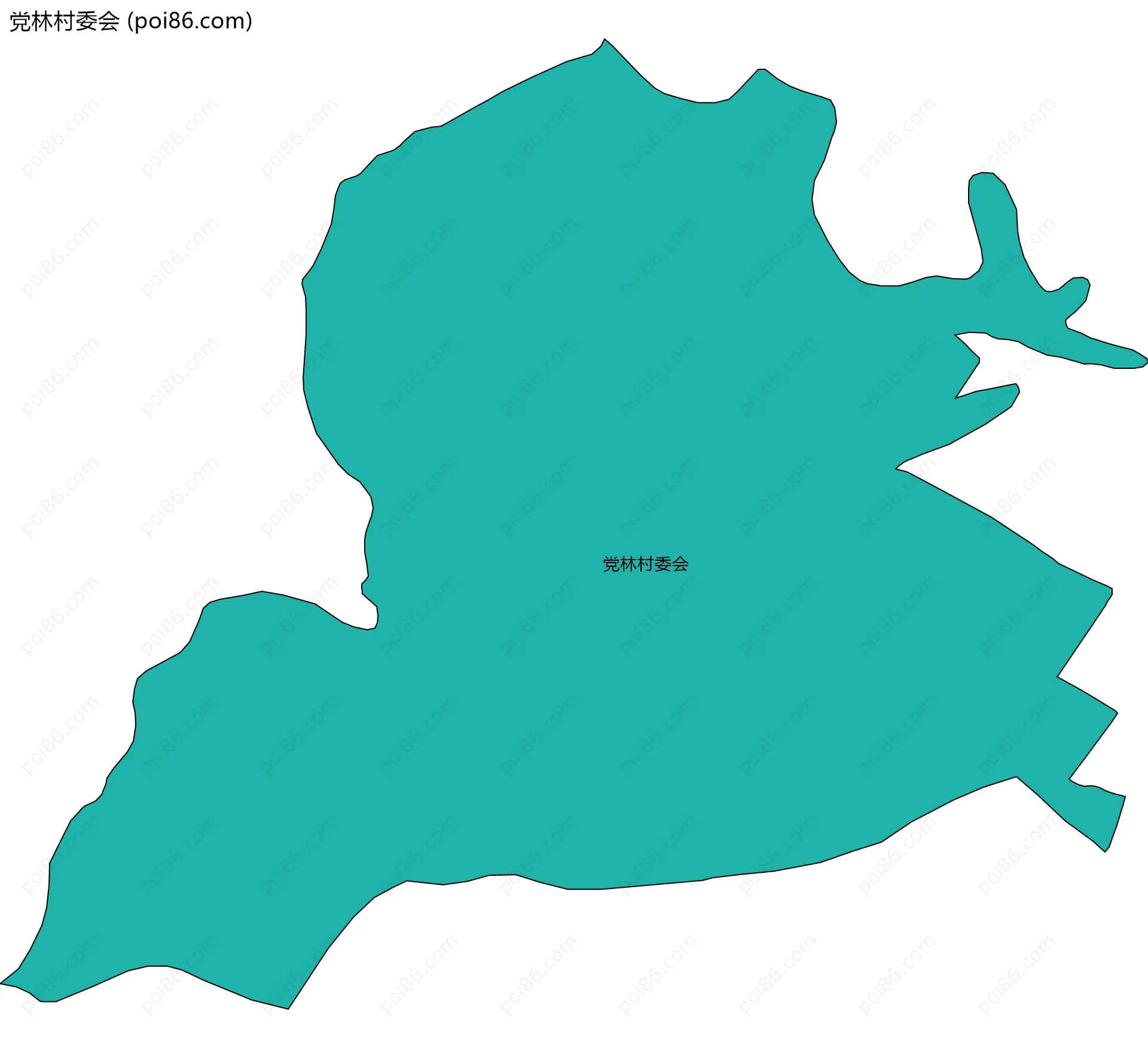 党林村委会边界地图
