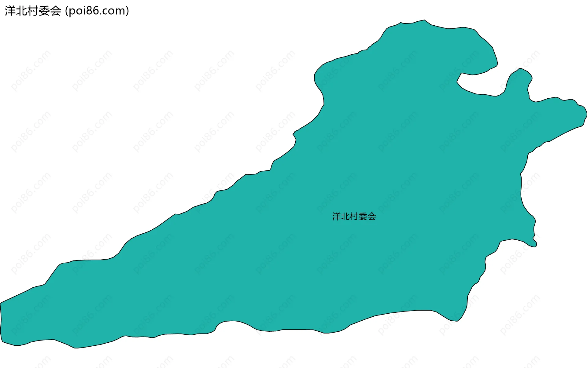 洋北村委会边界地图
