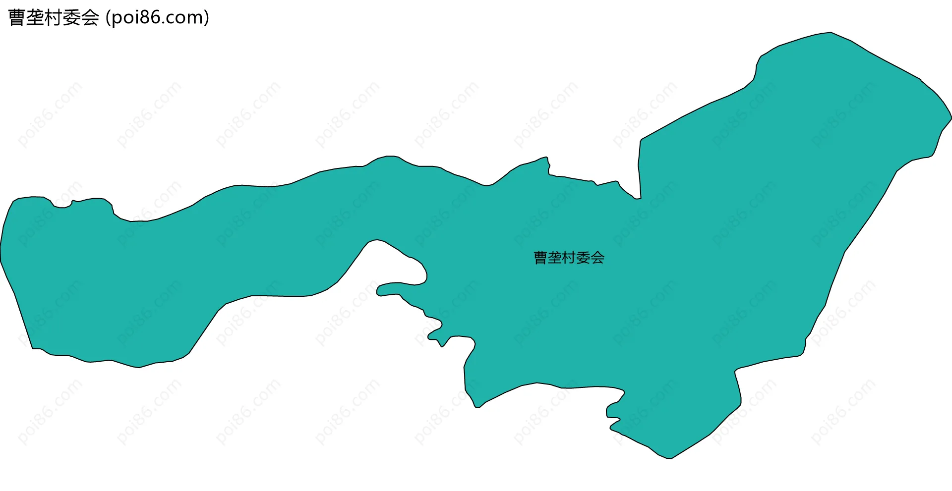 曹垄村委会边界地图