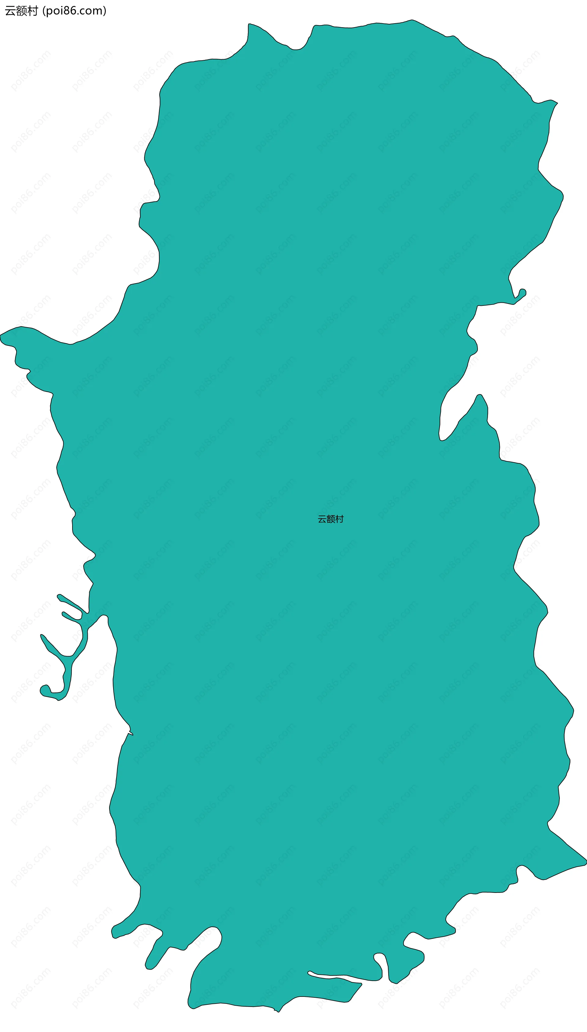 云额村边界地图