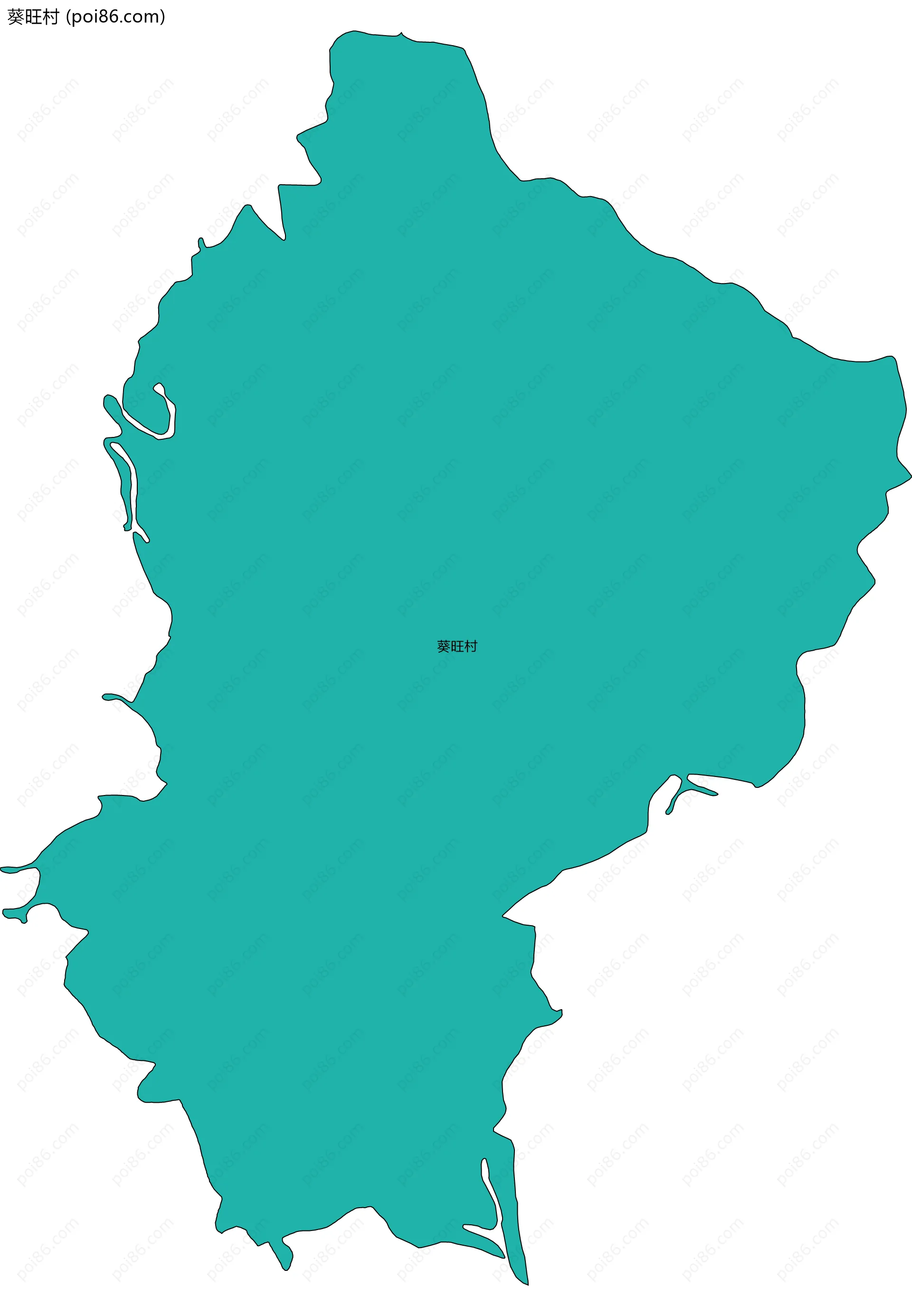 葵旺村边界地图