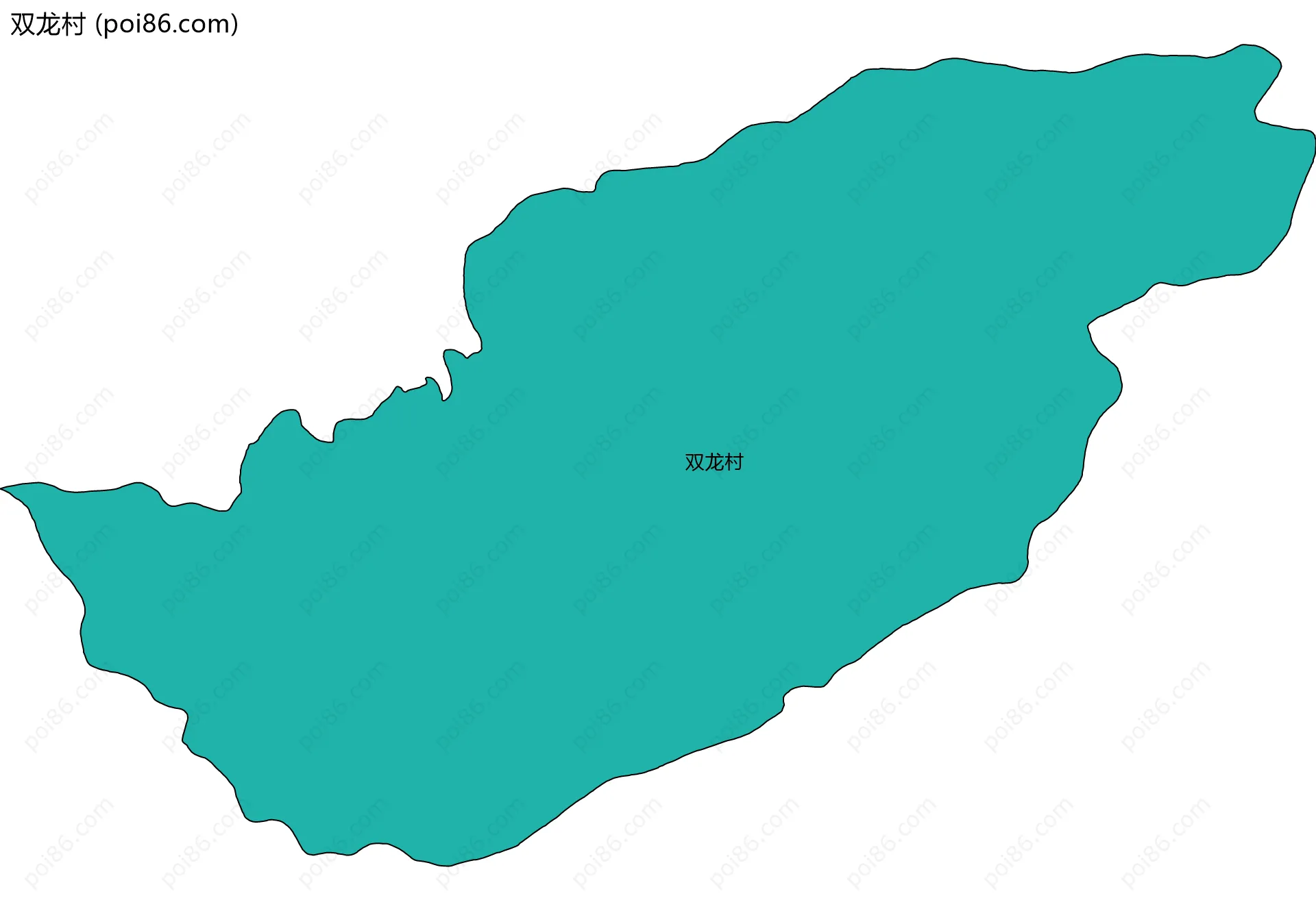 双龙村边界地图