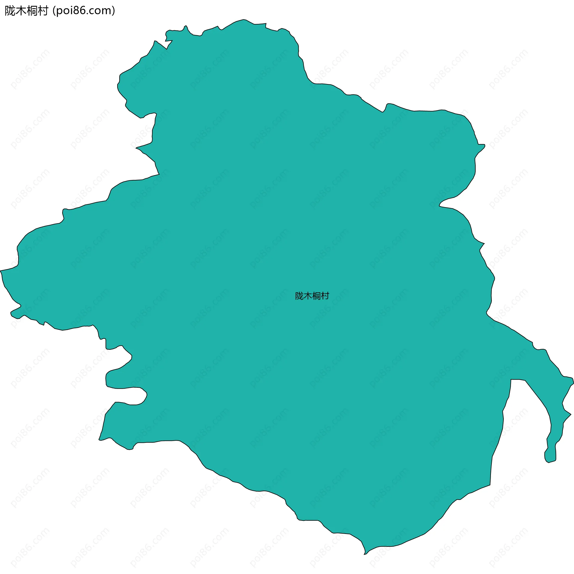 陇木桐村边界地图