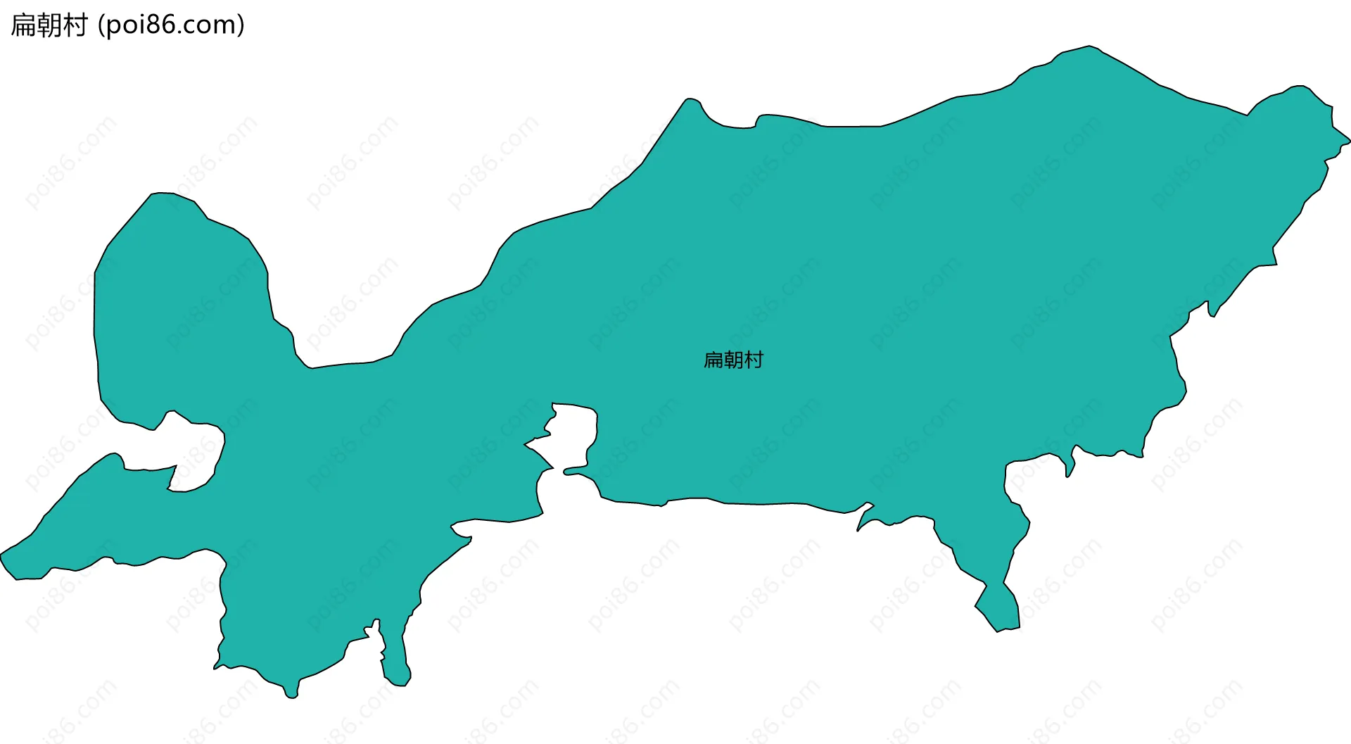 扁朝村边界地图