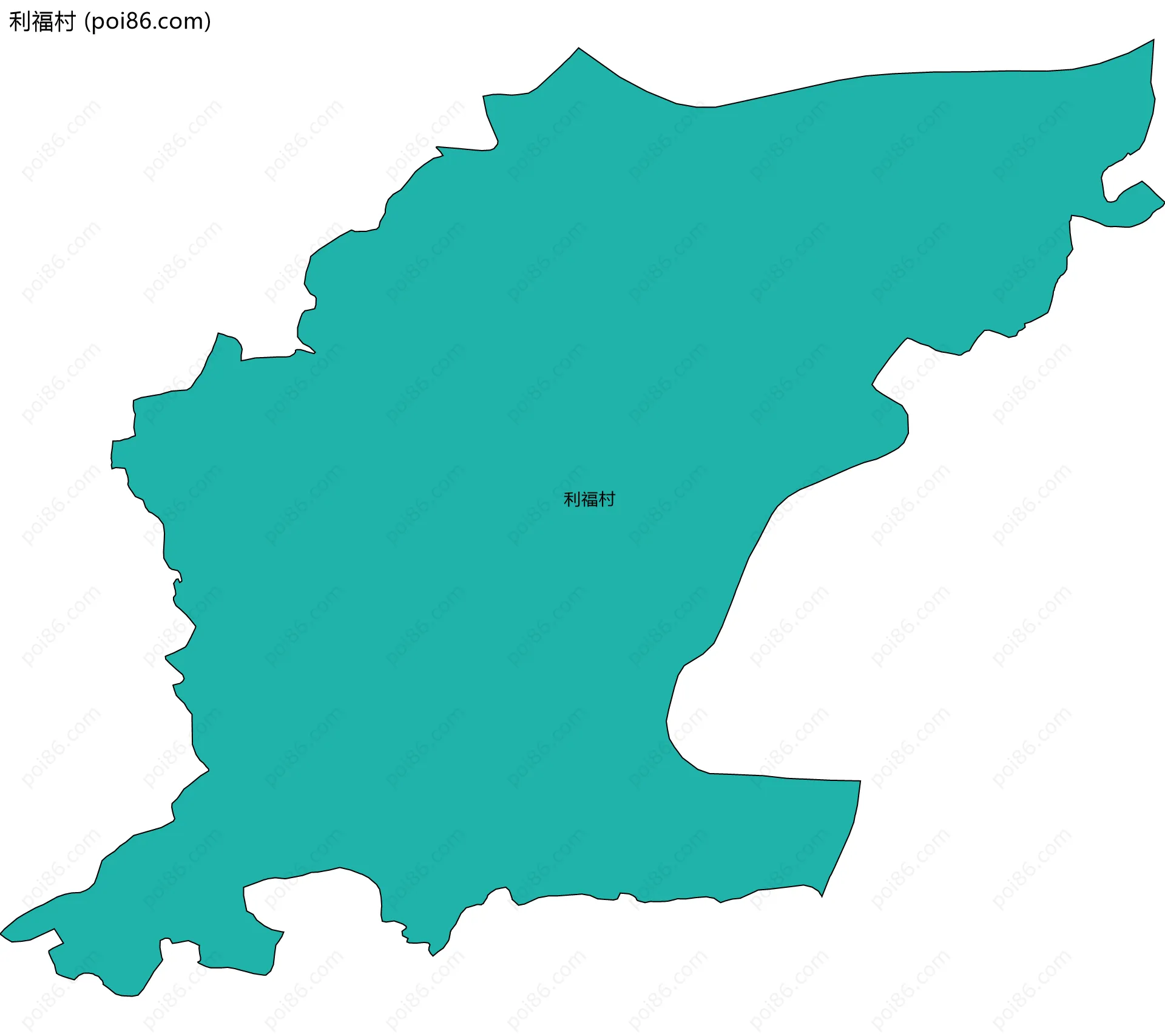 利福村边界地图
