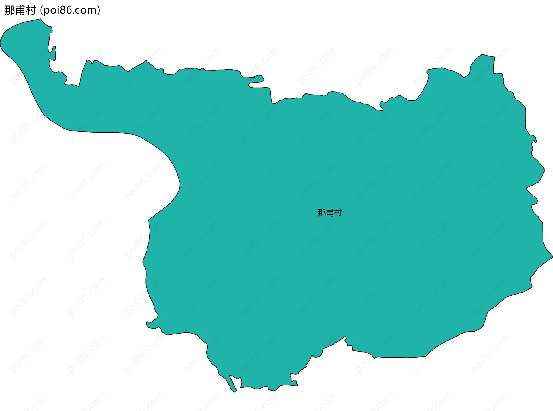 那甫村边界地图