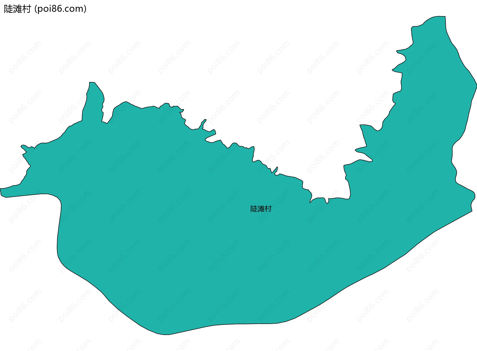 陡滩村边界地图