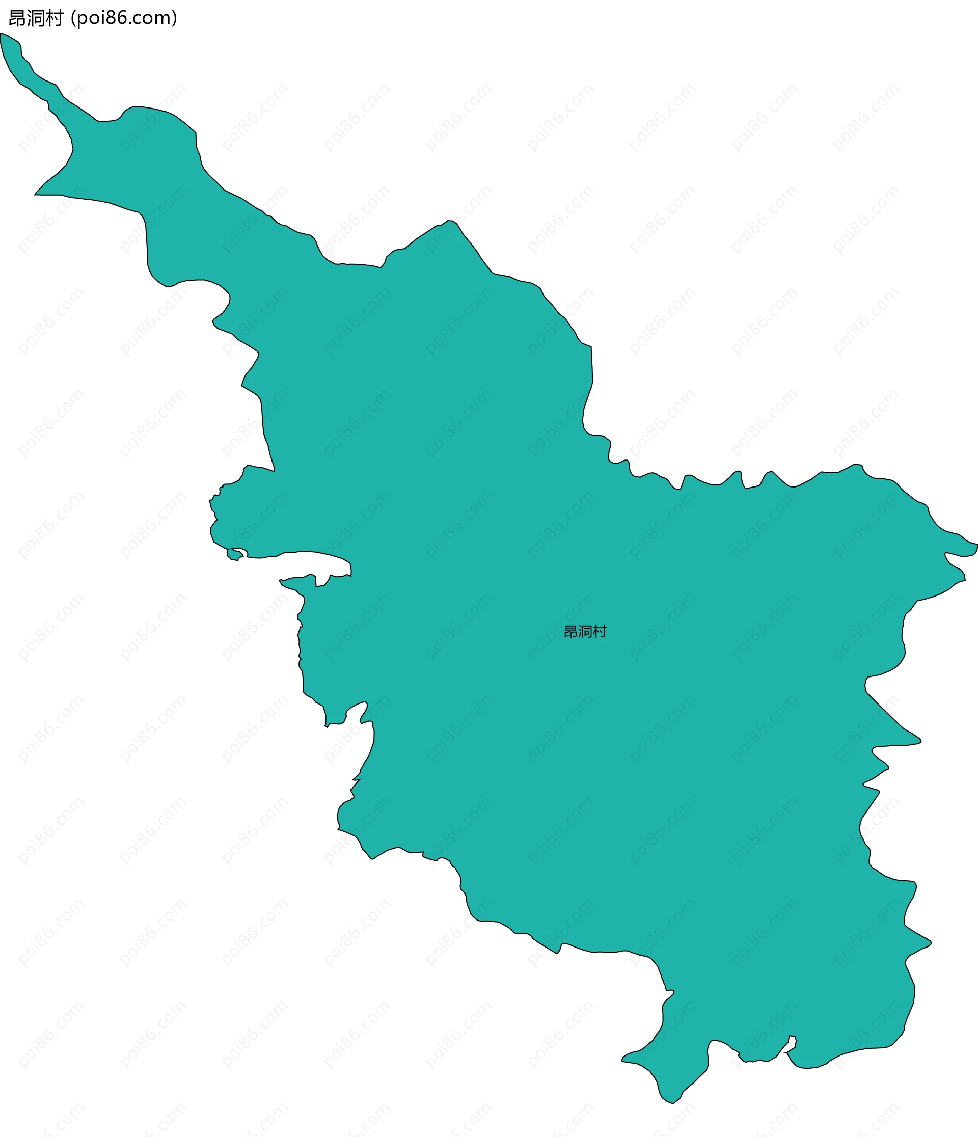 昂洞村边界地图